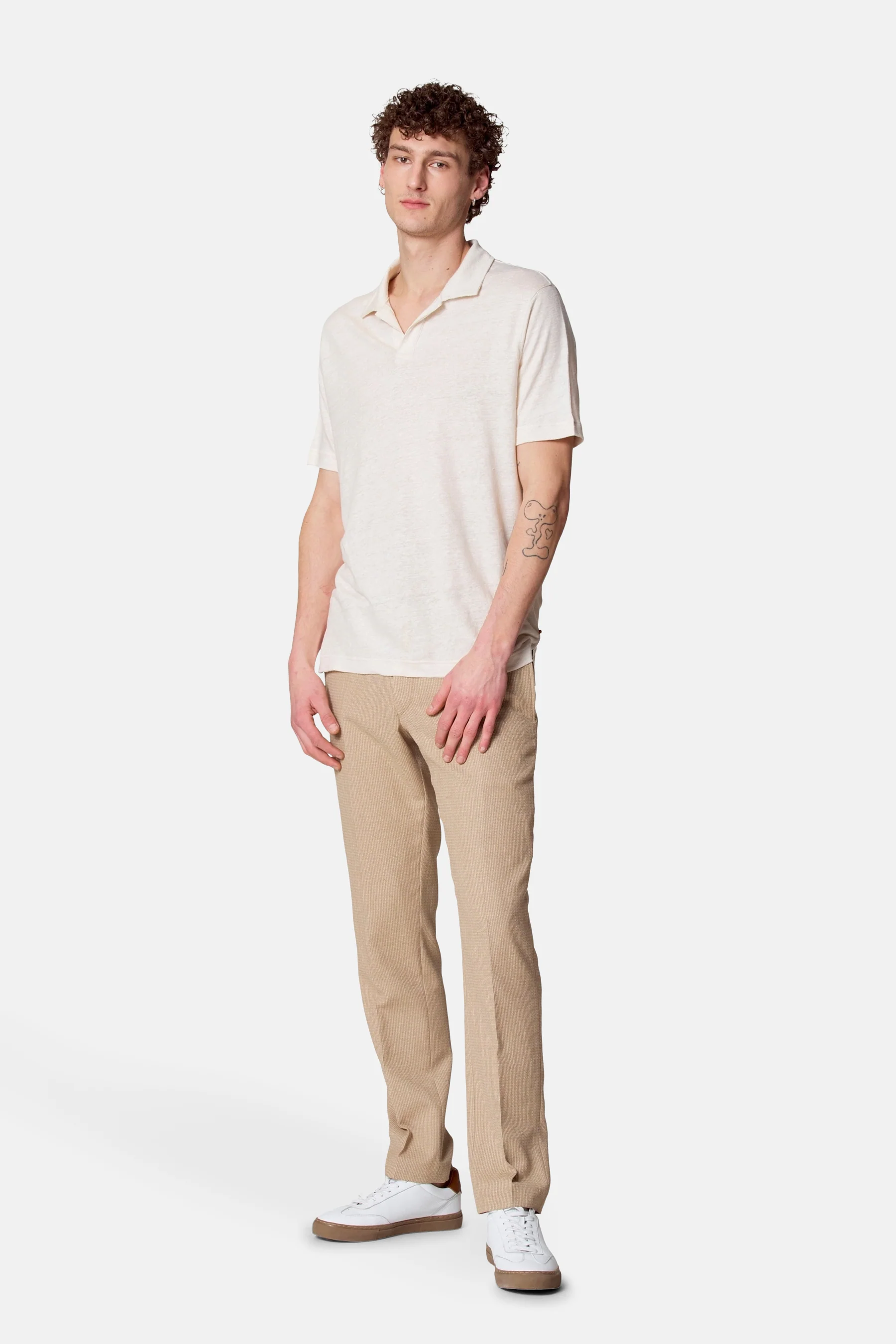 Polo met korte mouwen - beige - Image 2