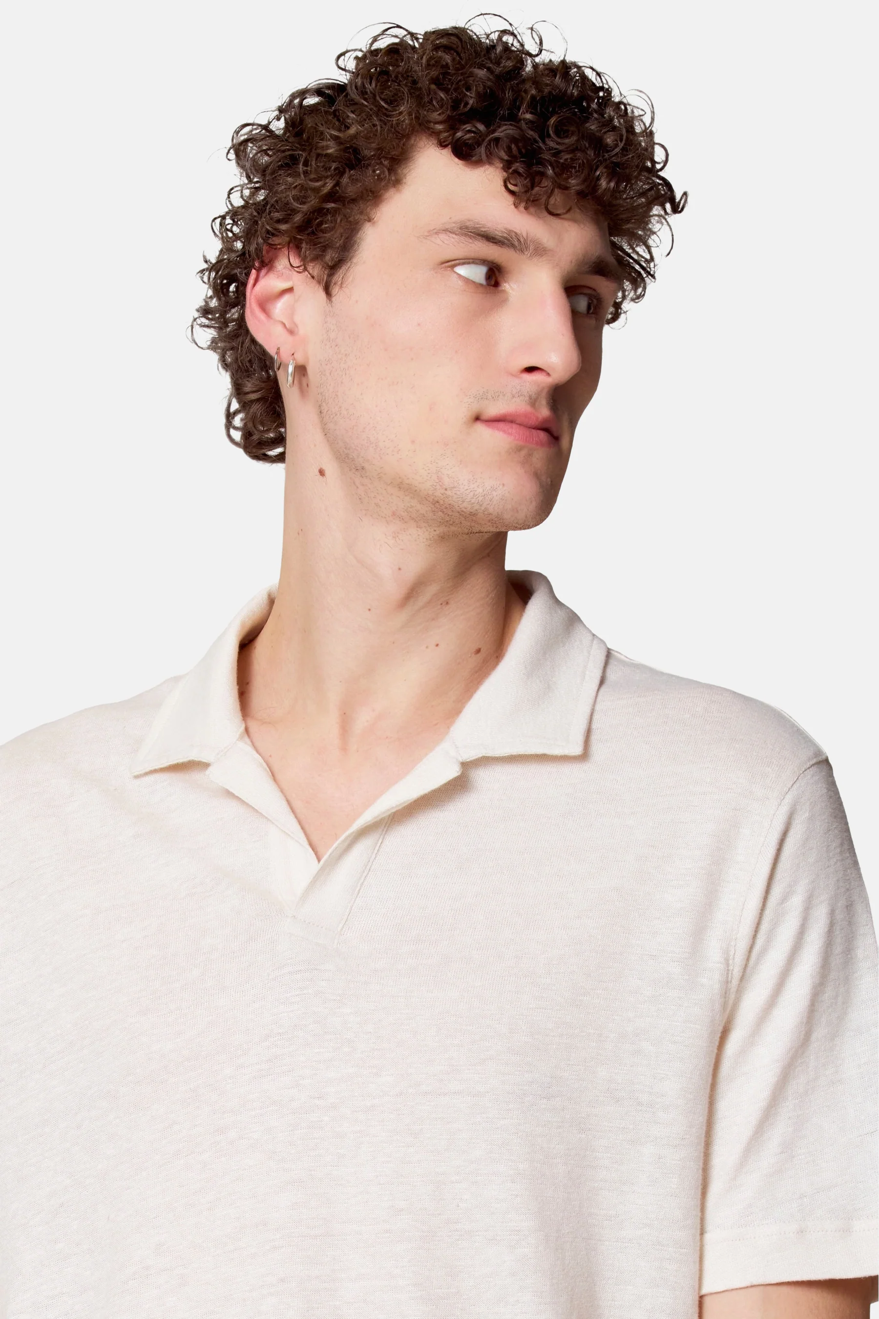 Polo met korte mouwen - beige - Image 3