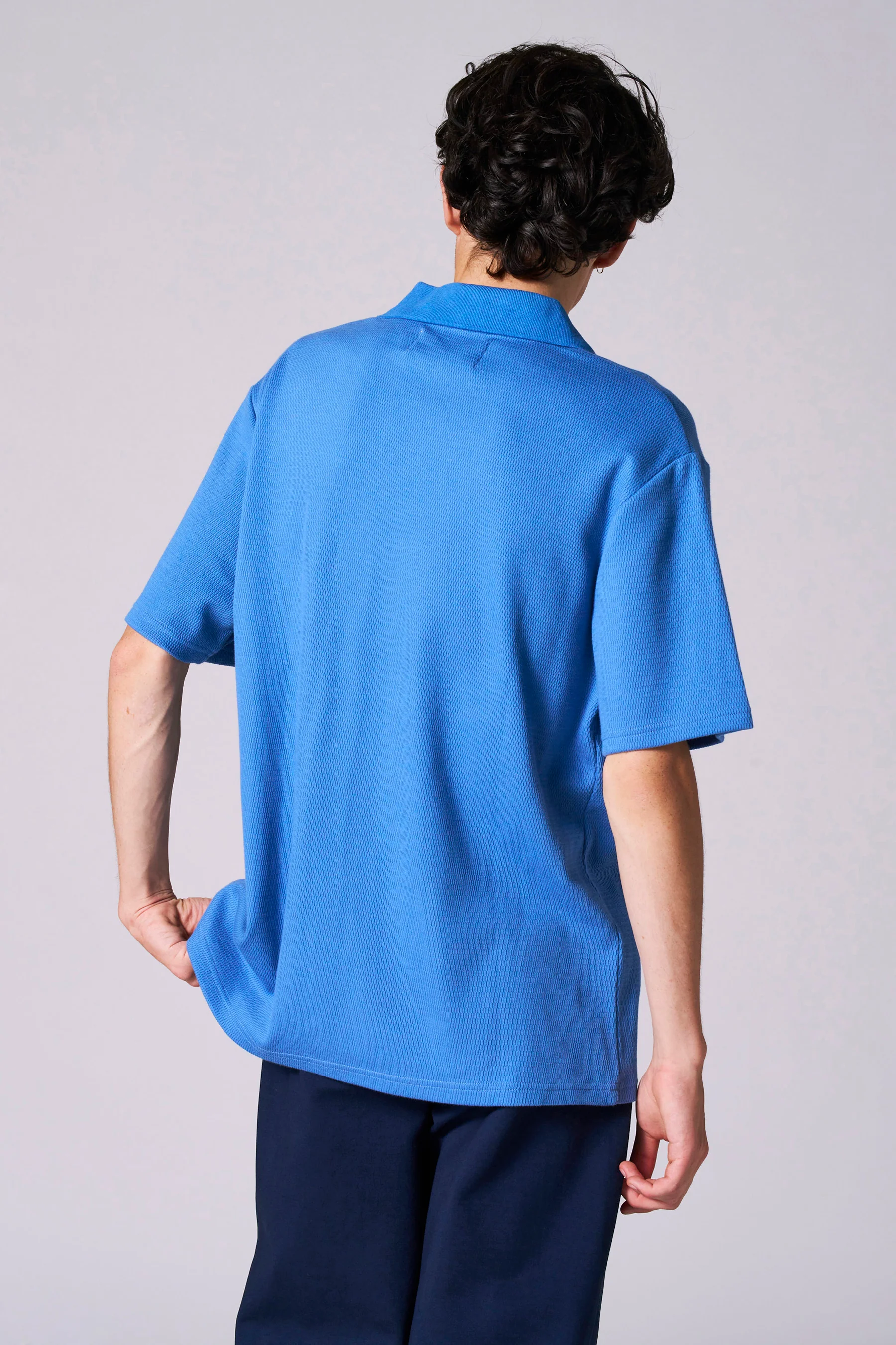 Polo met korte mouwen - blauw - Image 3