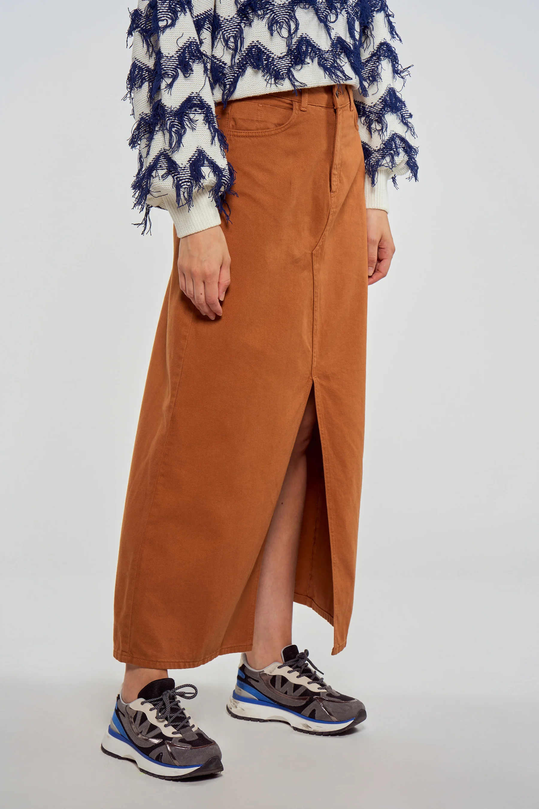 Lange rok - bruin - Image 3