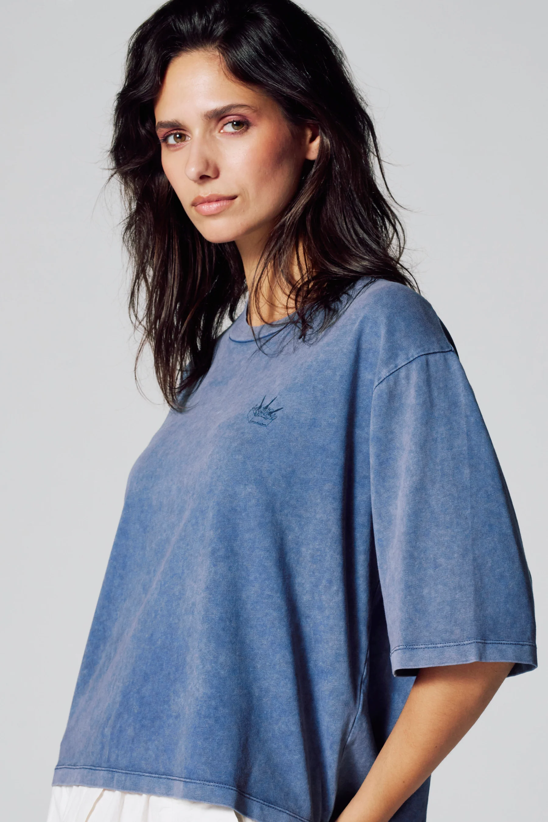 T-shirt met korte mouwen - Blauw - Image 4