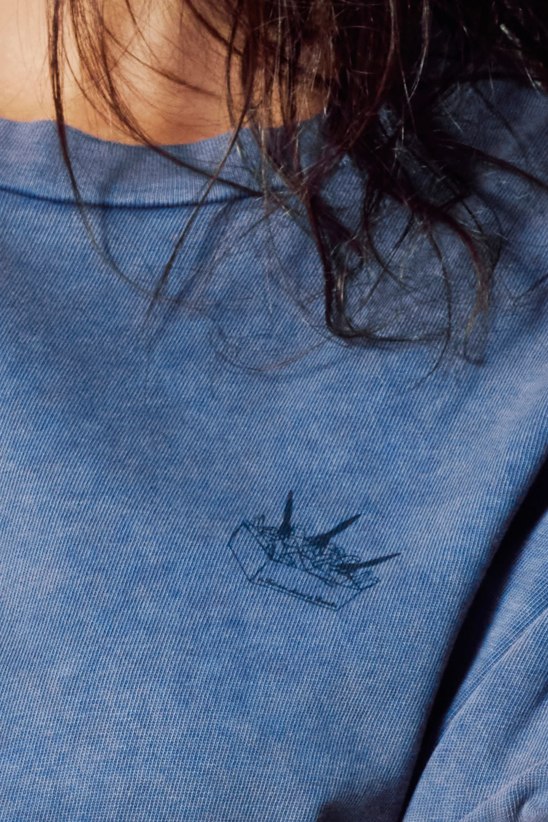 T-shirt met korte mouwen - Blauw - Image 5