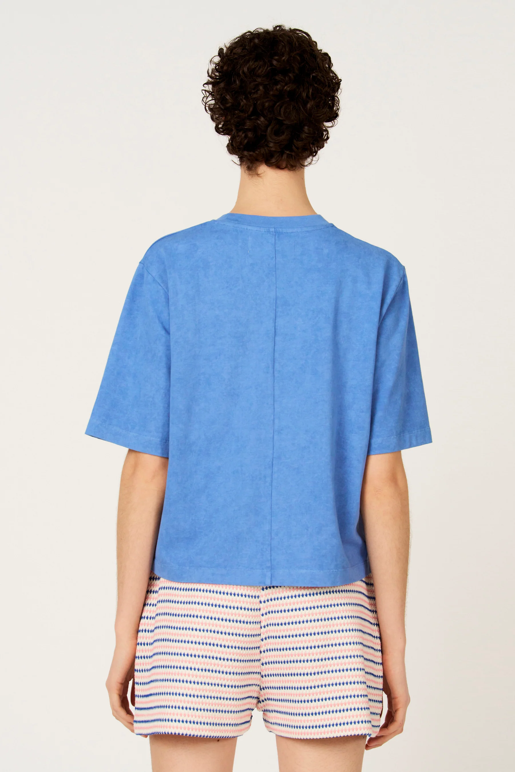 T-shirt met korte mouwen - Blauw - Image 3