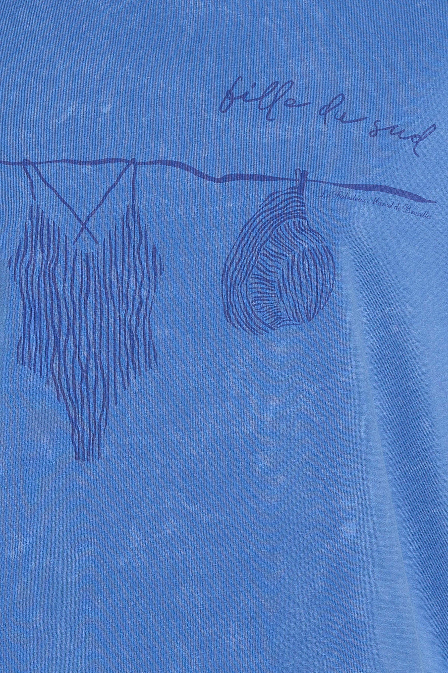 T-shirt met korte mouwen - Blauw - Image 4