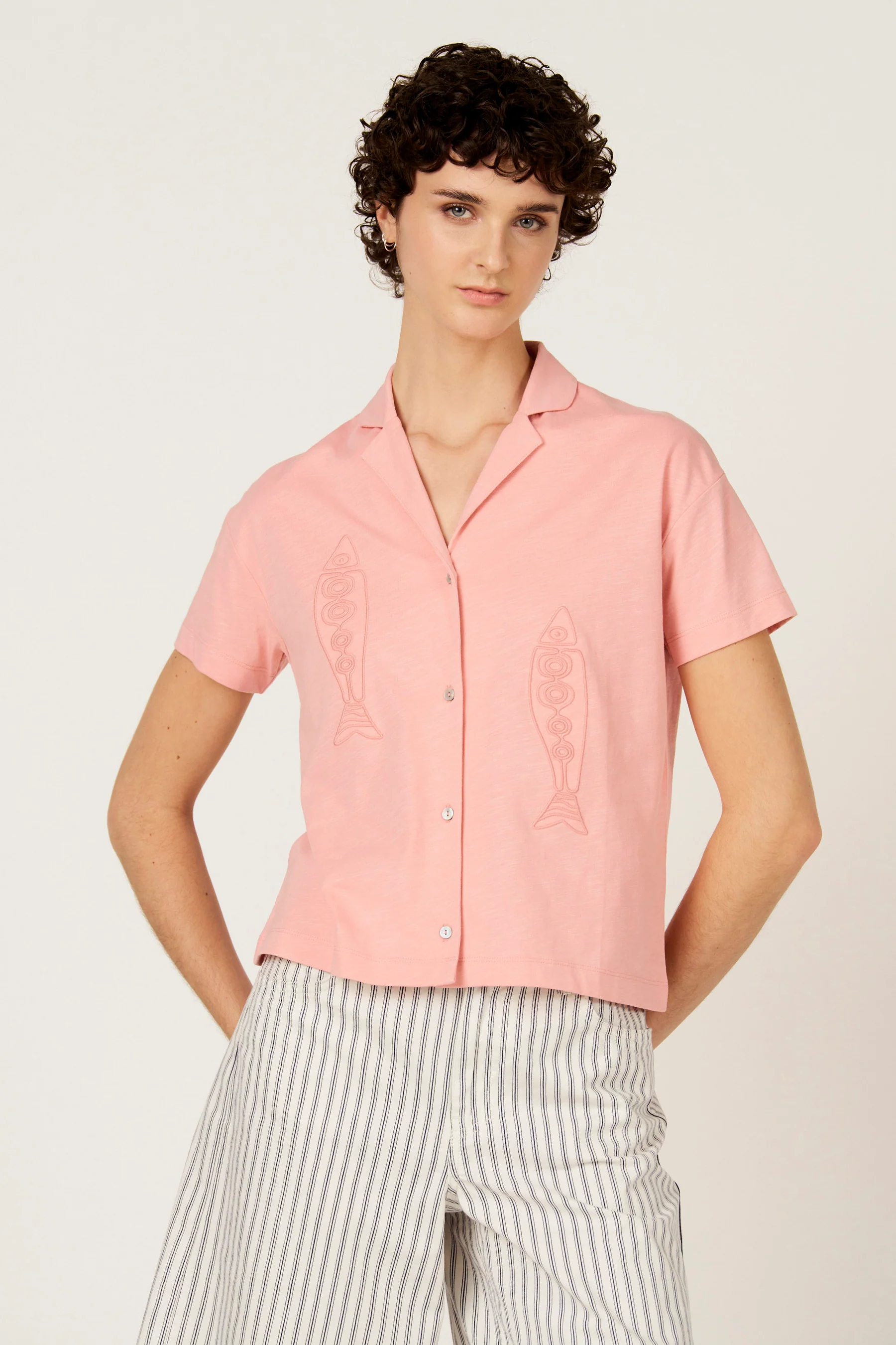 T-shirt met korte mouwen - roze