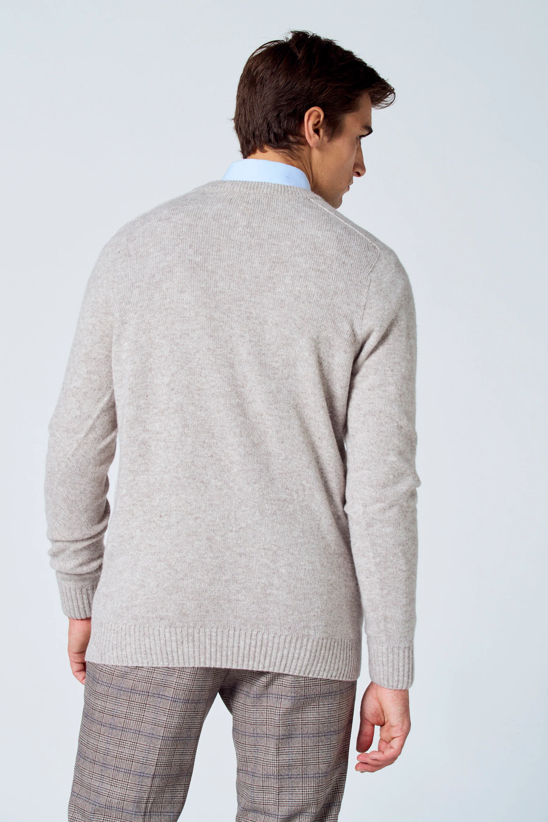 Pull met ronde hals - beige - Image 3