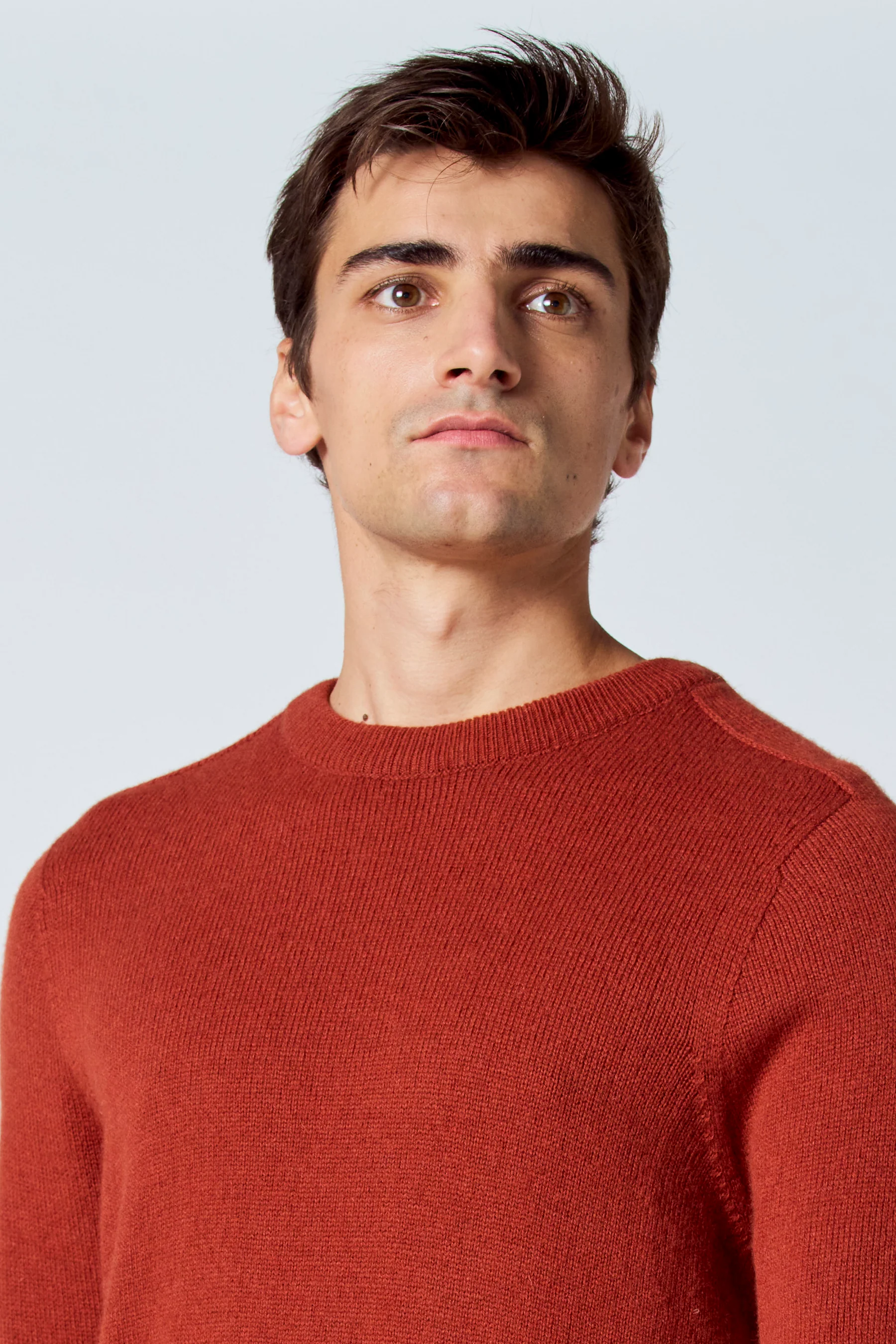 Pull met ronde hals - bordeaux - Image 4
