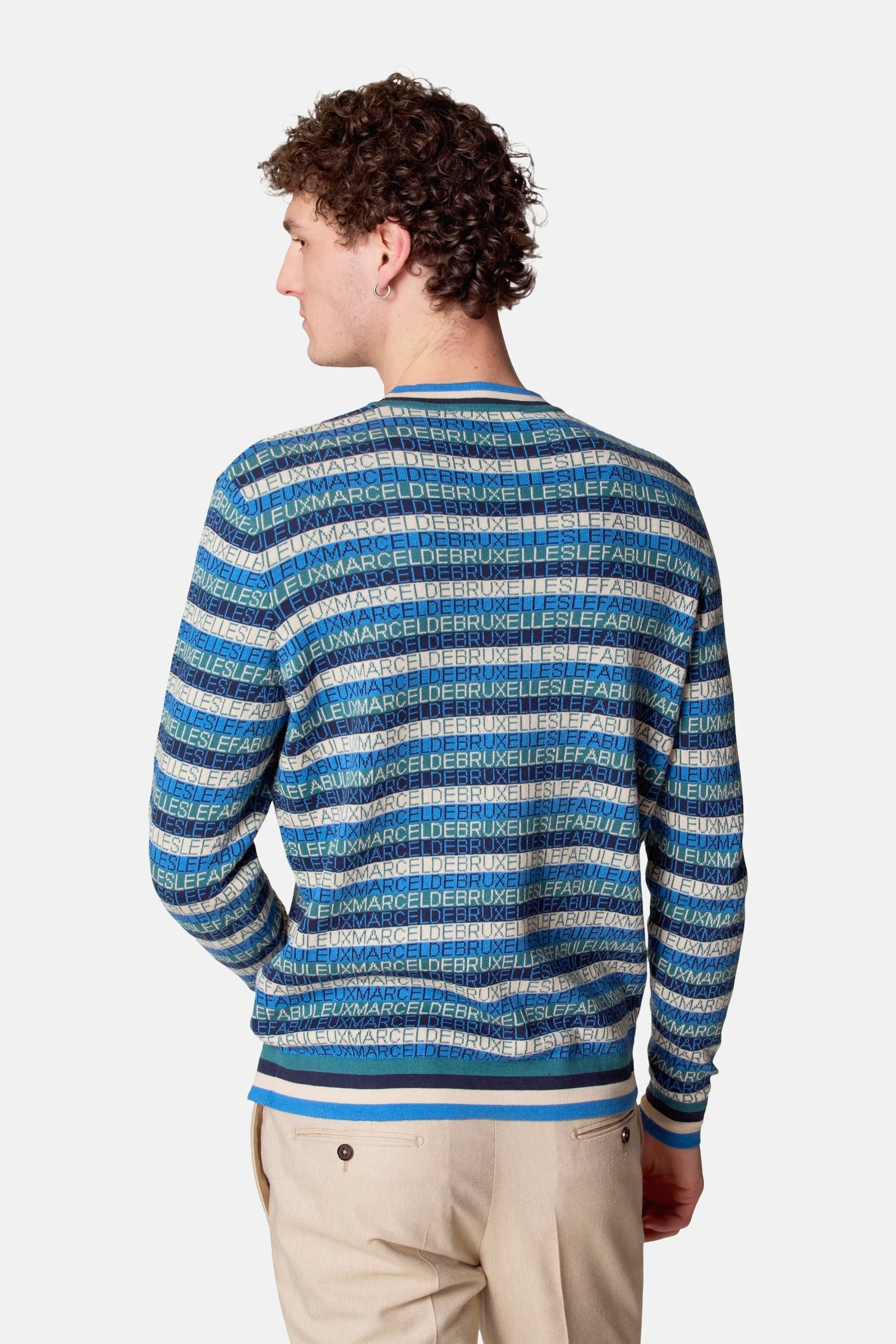 Pull met ronde hals - Blauw - Image 3