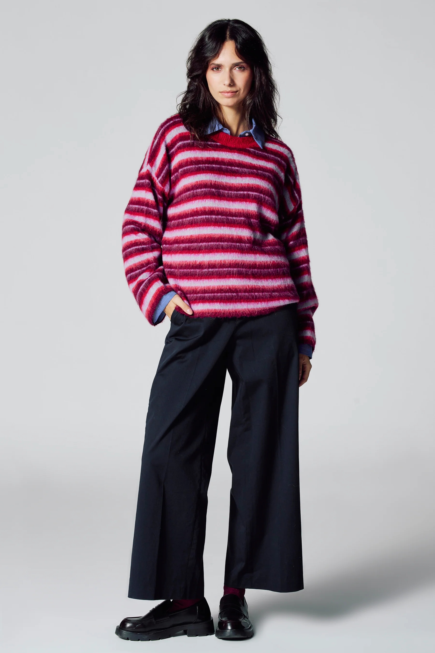 Pull met ronde hals - multicolor - Image 2