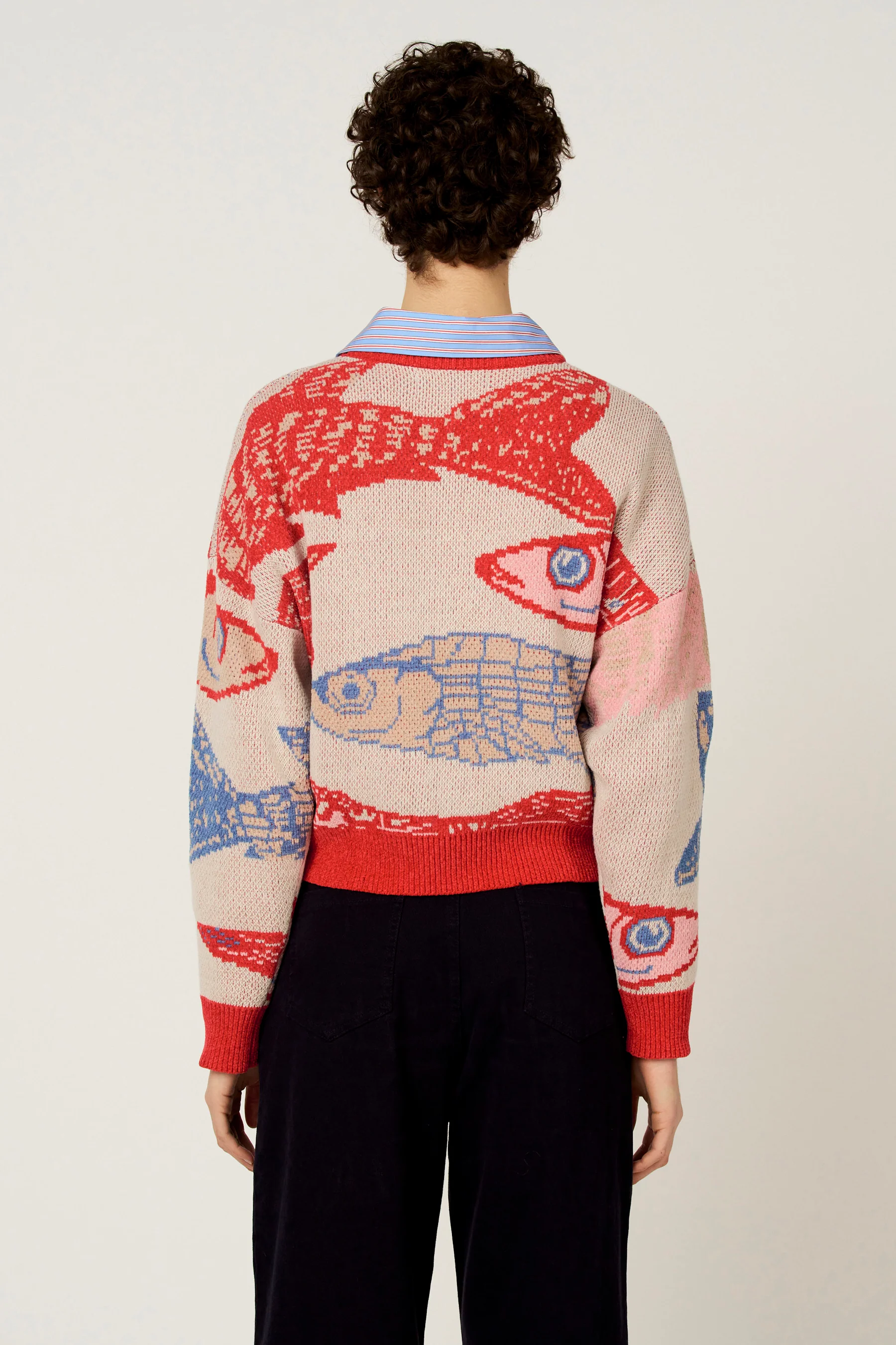 Pull met ronde hals - multicolor - Image 3