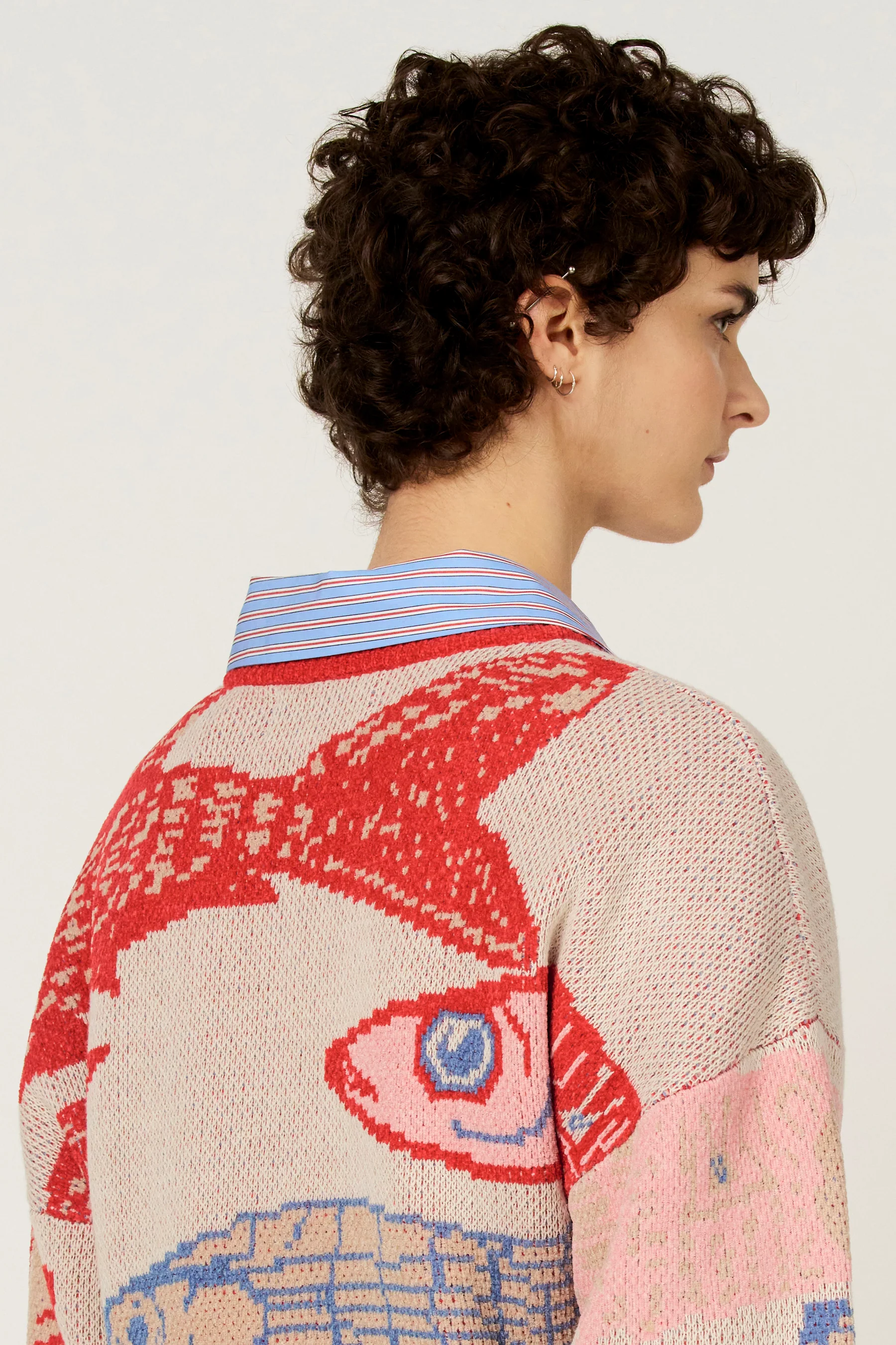 Pull met ronde hals - multicolor - Image 4