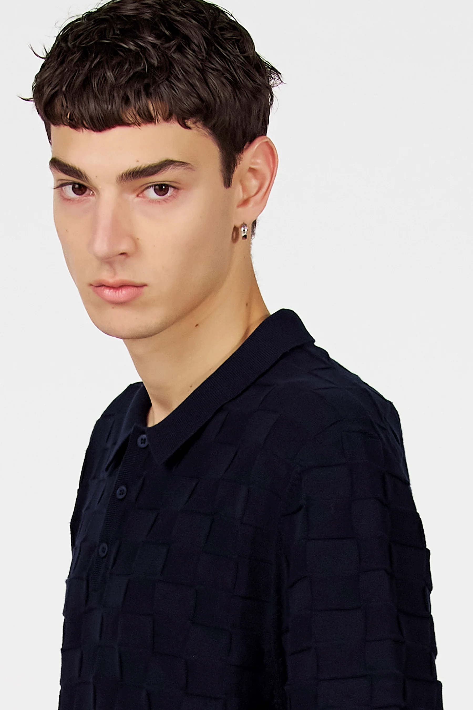 Pull met V-hals - blauw - Image 4