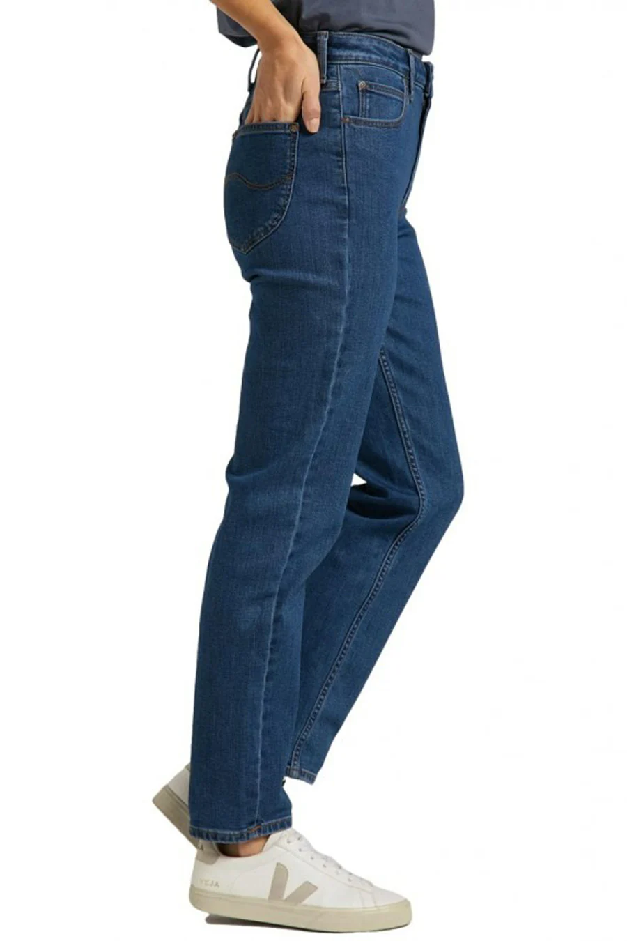 Straight jeans - mid blue denim - Image 4