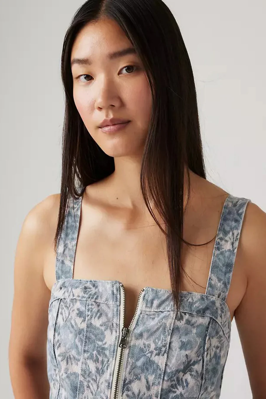 Blouse - Light blue denim - Image 4