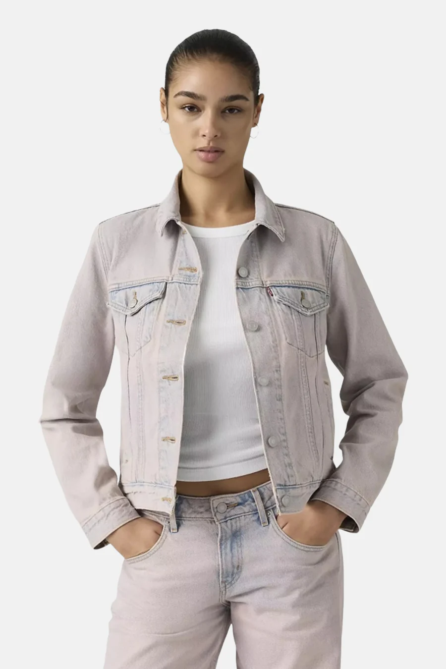 Jeansjas - light blue denim