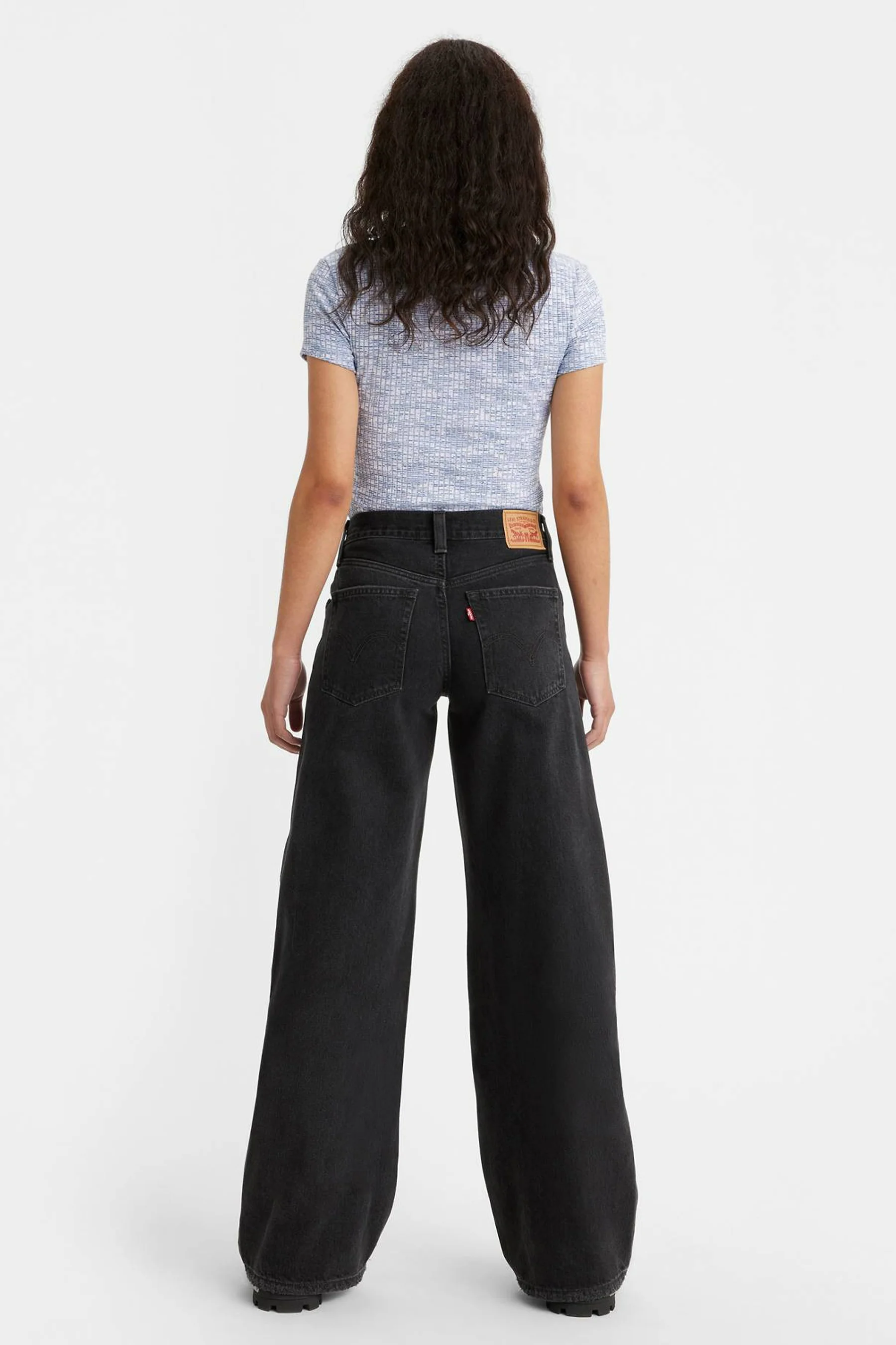 94 BAGGY WIDE - black denim - Image 4