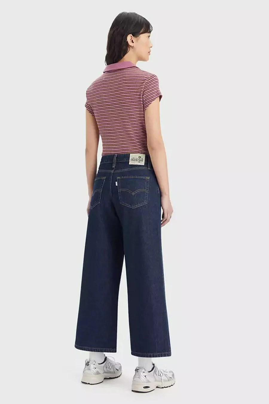 Wide jeans - dark blue denim - Image 3