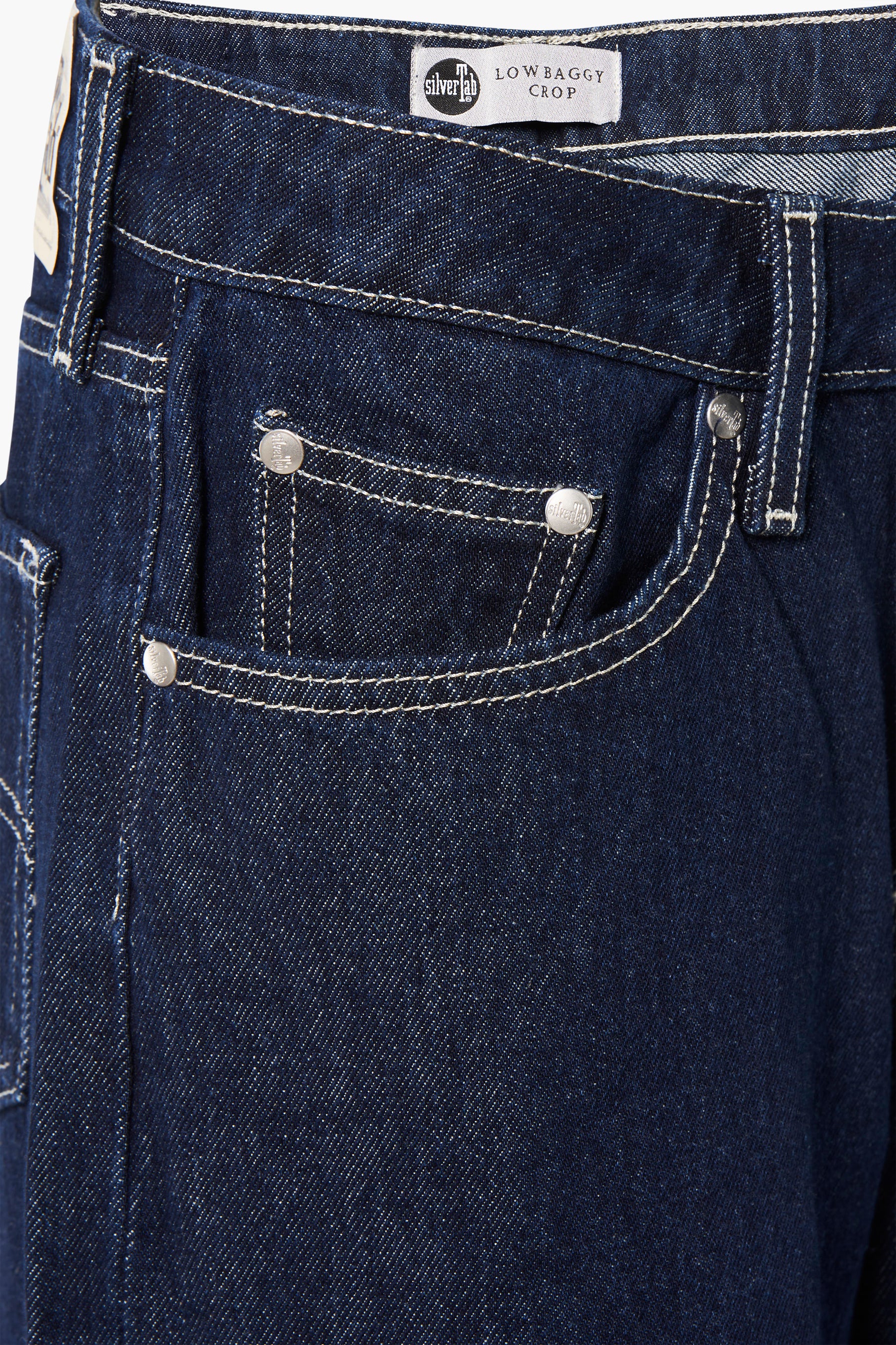 Wide jeans - dark blue denim - Image 4