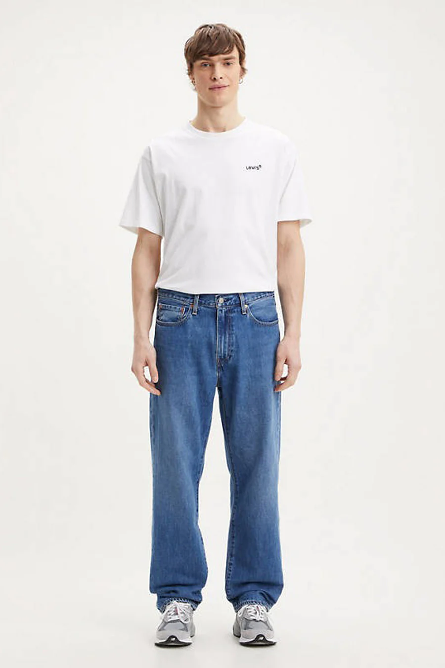 Wide jeans - mid blue denim