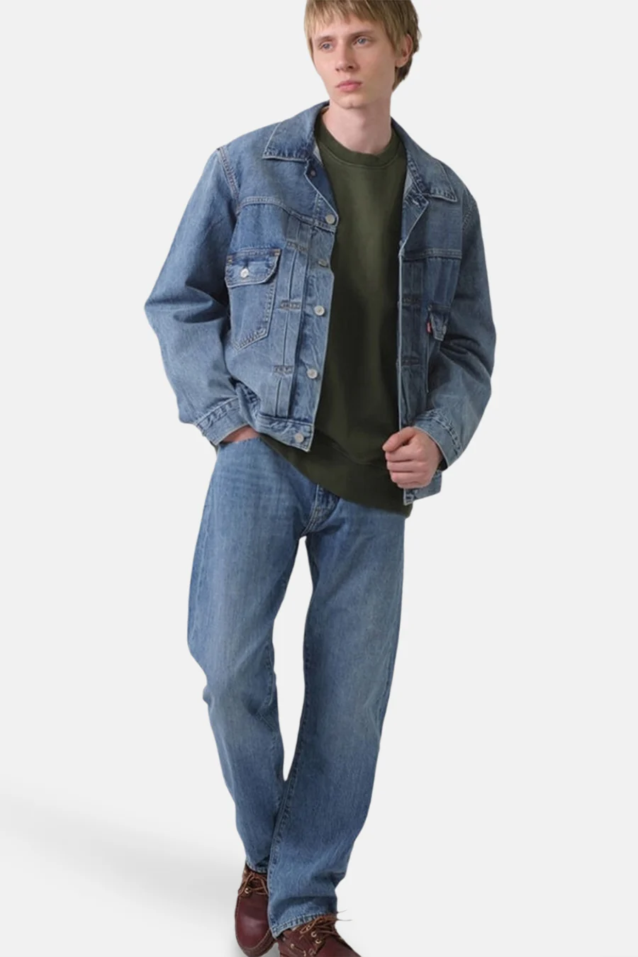 Jeansjas - Mid blue denim - Image 2