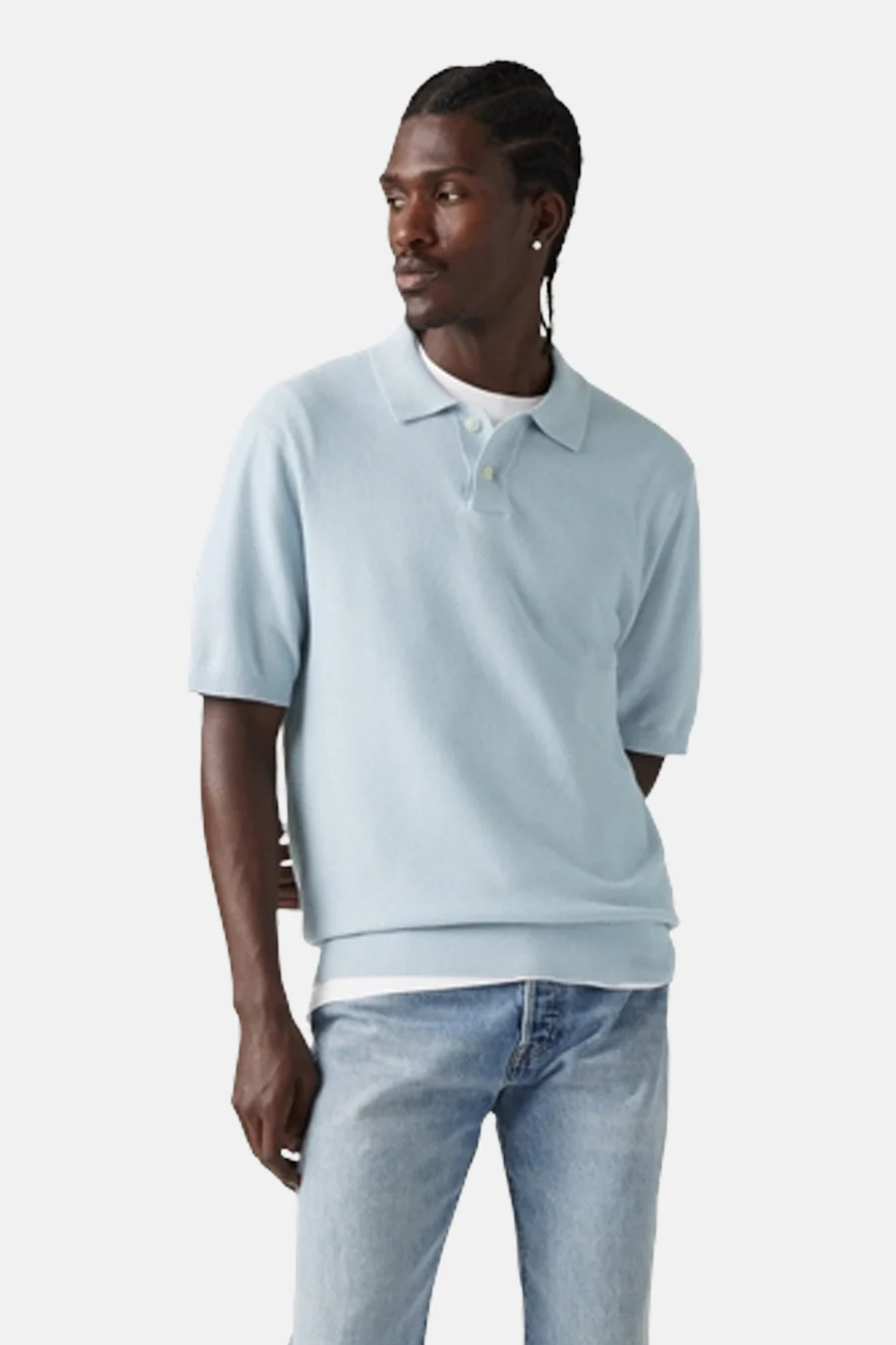 Polo met korte mouwen - blauw