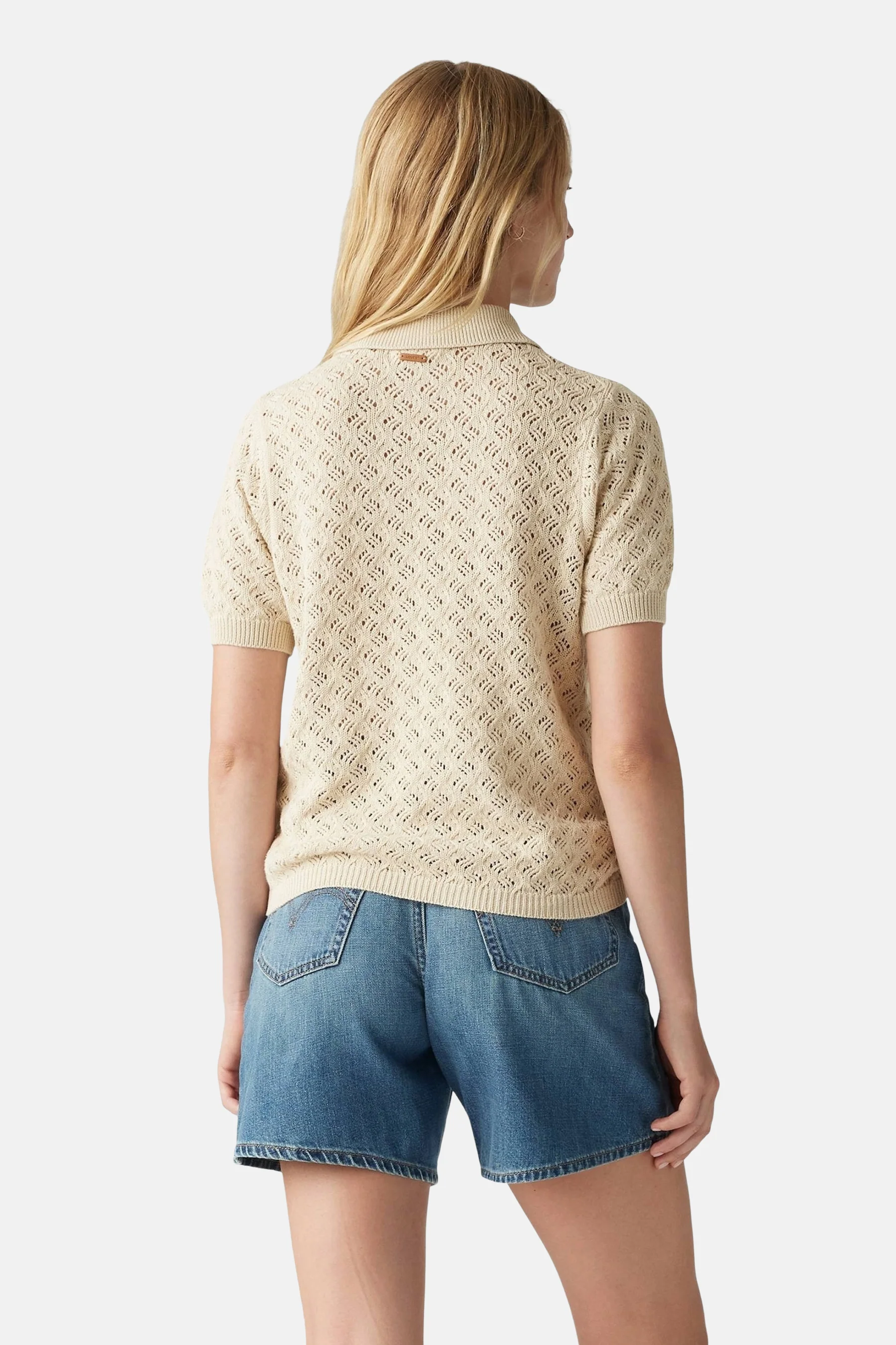 Polo met korte mouwen - Beige - Image 3