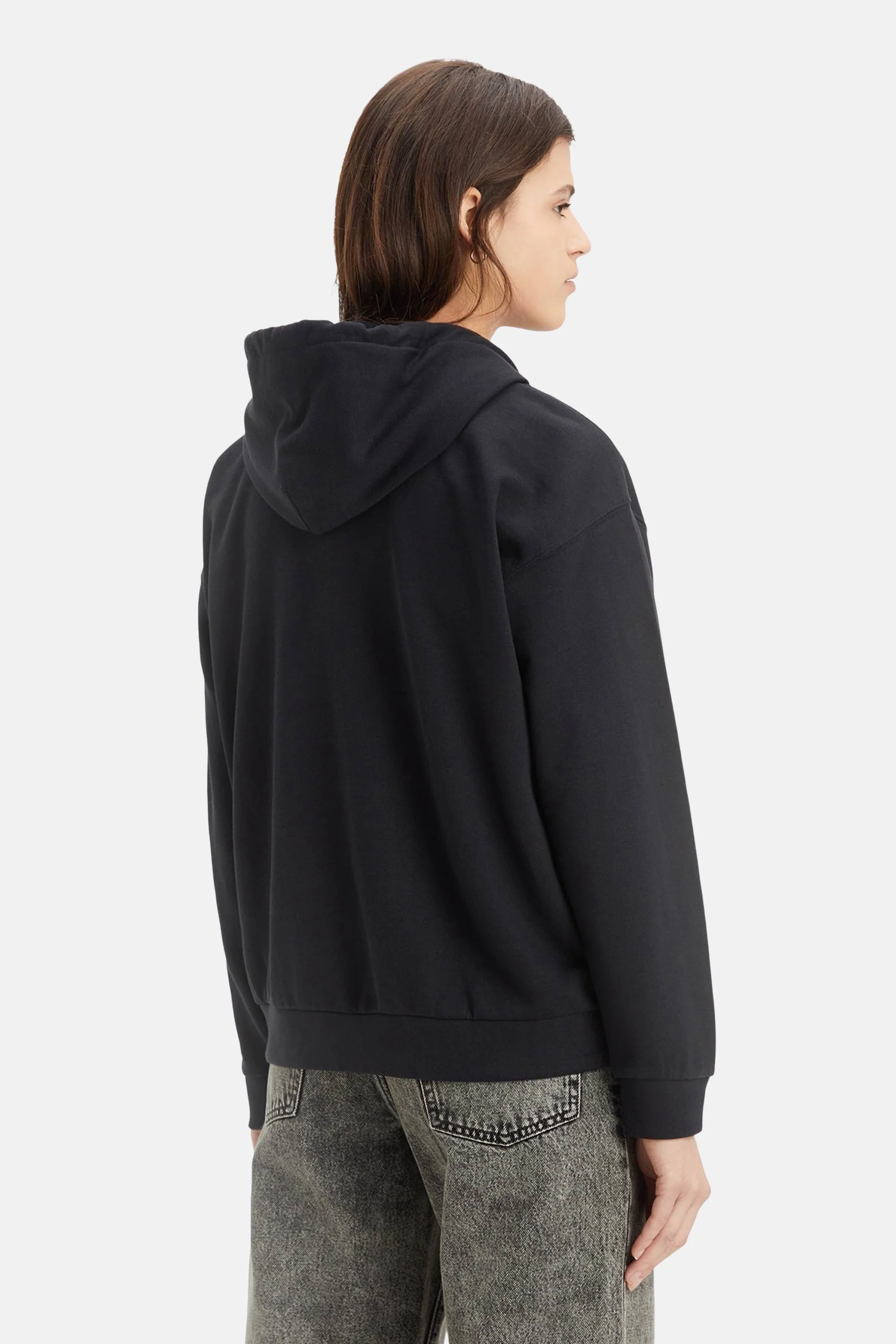 Sweater met kap - zwart - Image 2