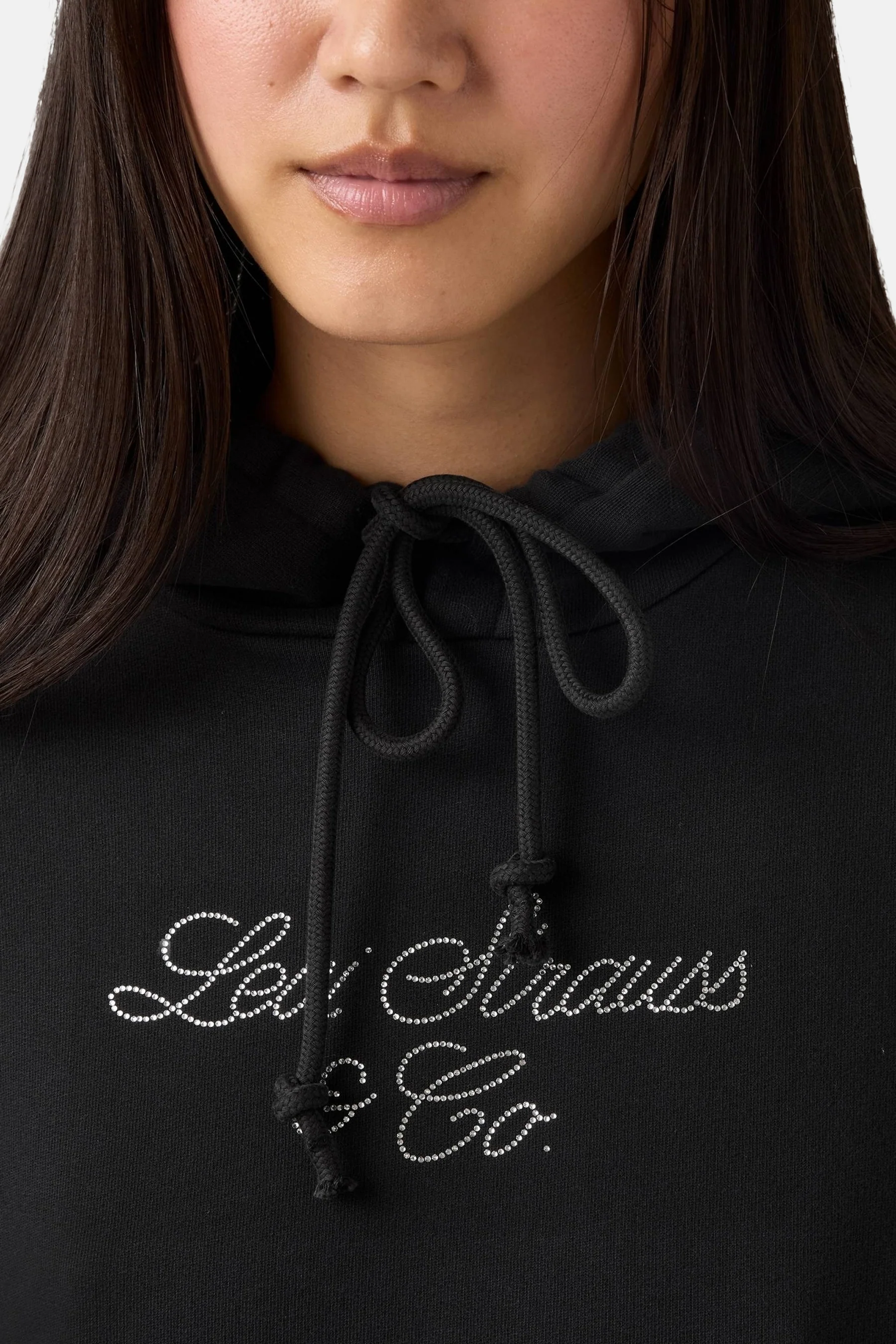 Sweater met kap - zwart - Image 3
