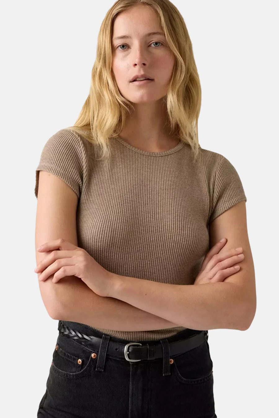 T-shirt met korte mouwen - beige