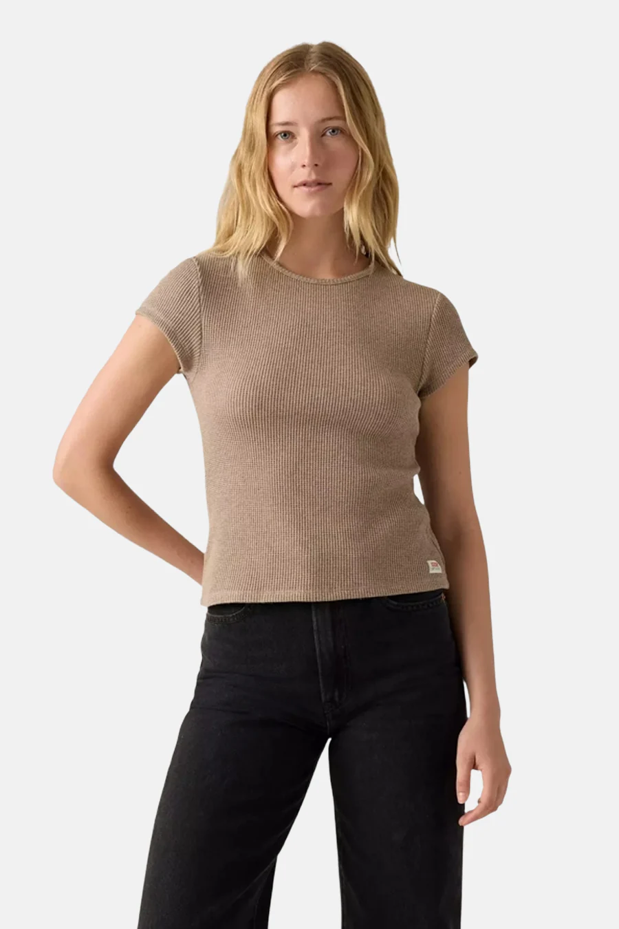 T-shirt met korte mouwen - beige - Image 2