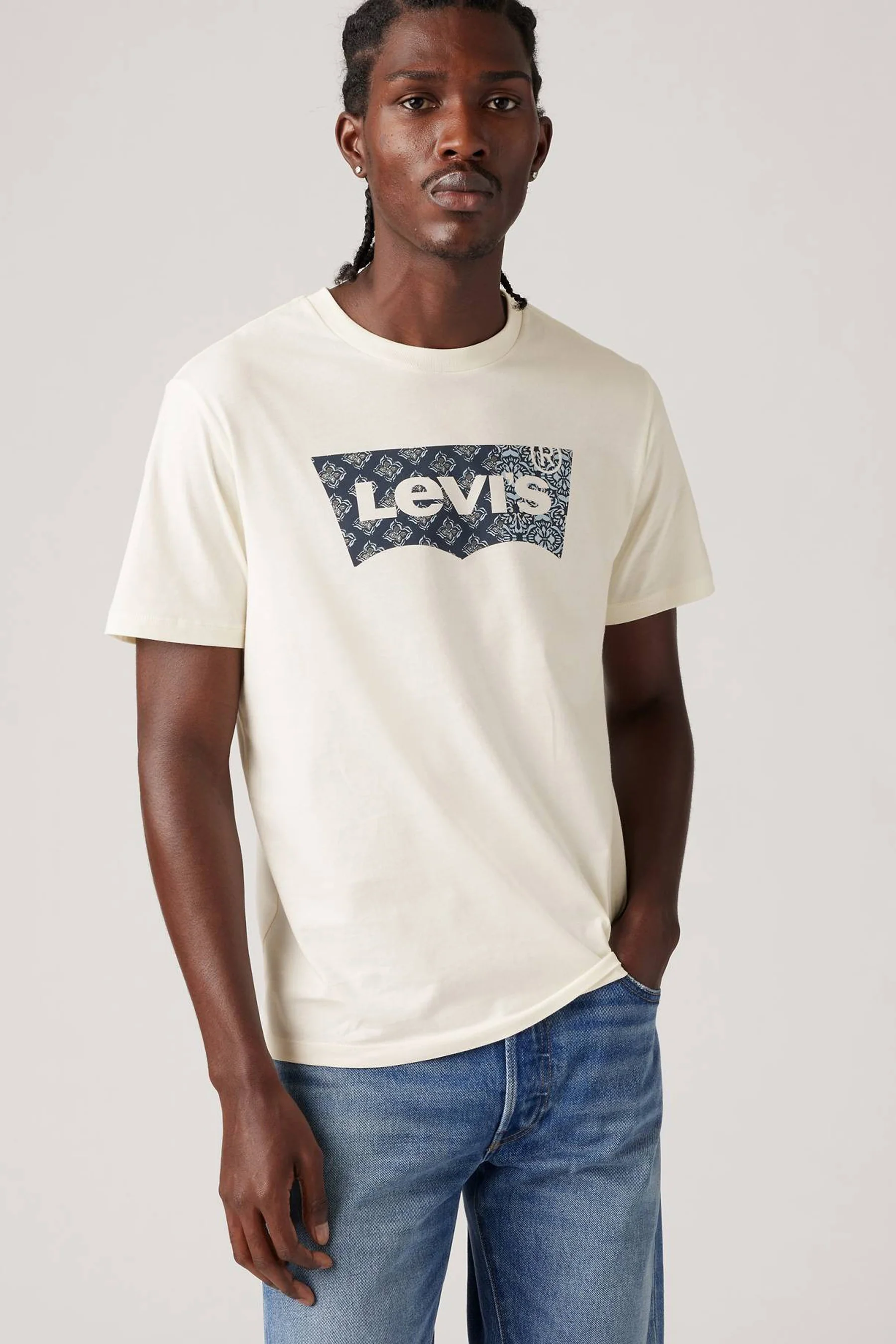 T-shirt met korte mouwen - Ecru