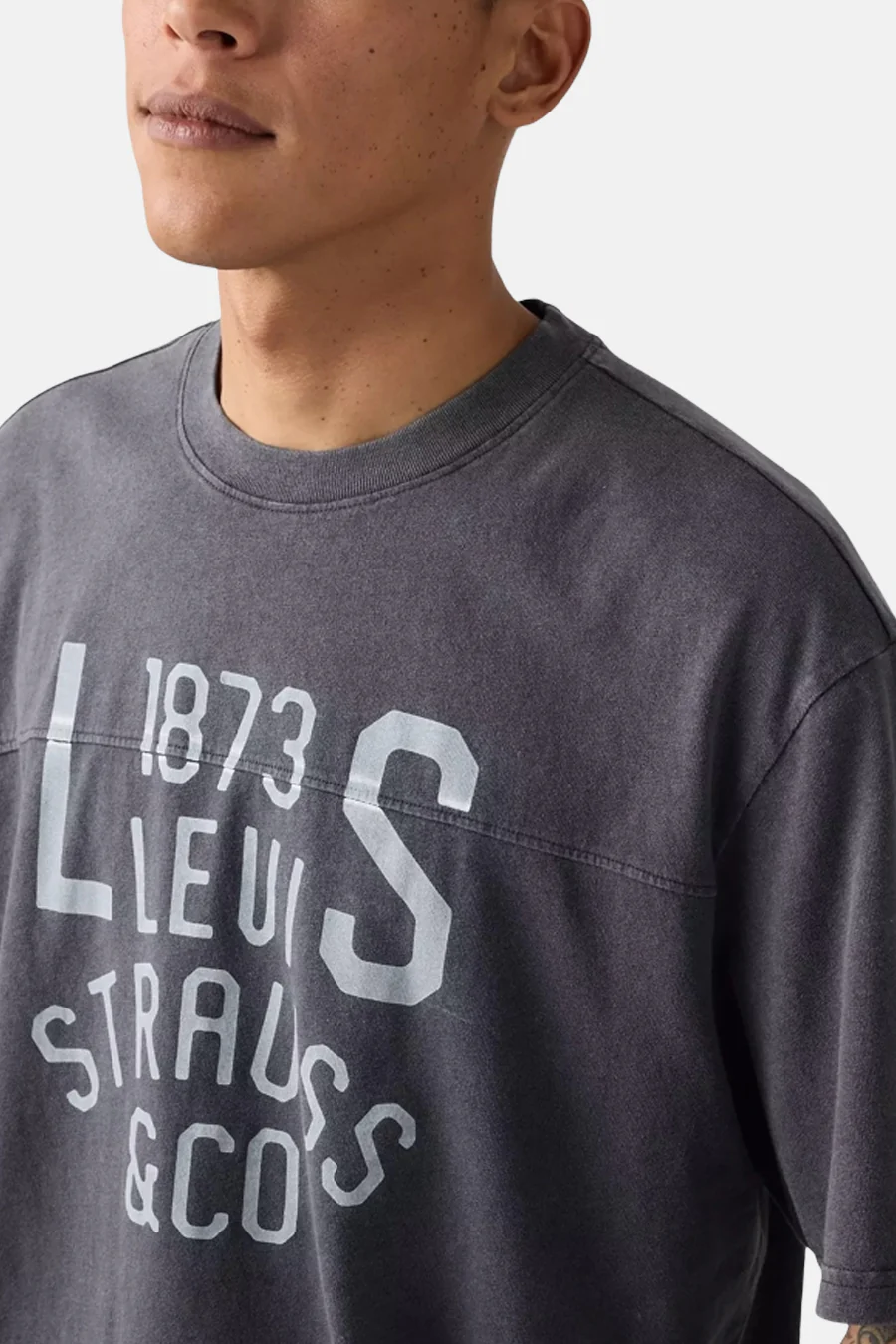 T-shirt met korte mouwen - Grijs - Image 3
