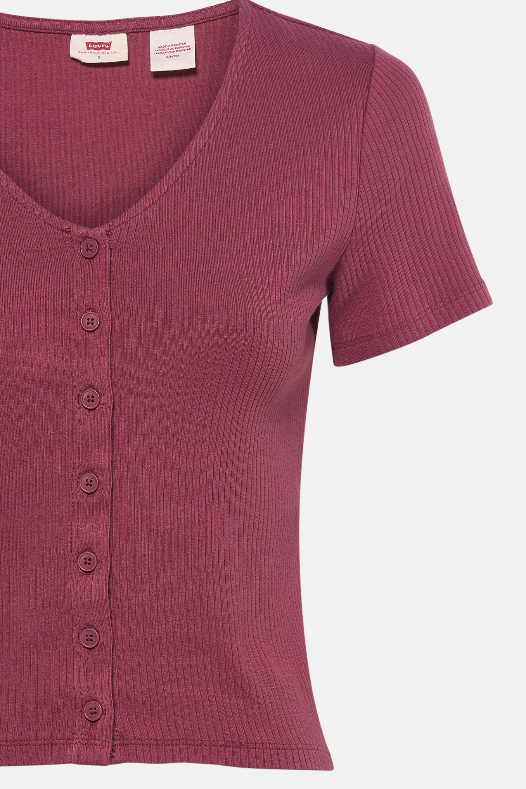 T-shirt met korte mouwen - bordeaux - Image 8