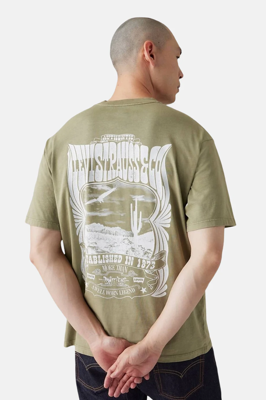T-shirt met korte mouwen - Kaki