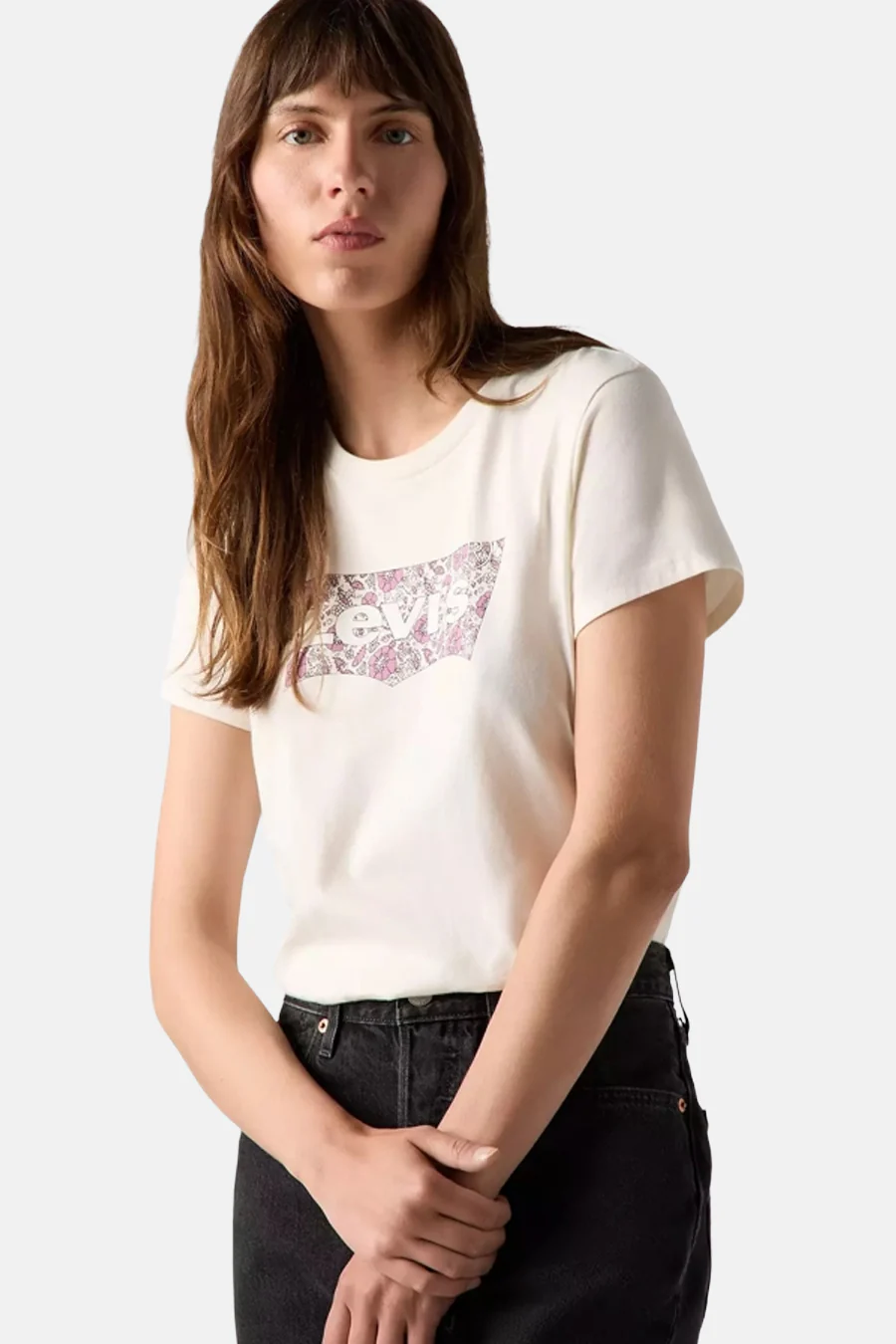 T-shirt met korte mouwen - Ecru