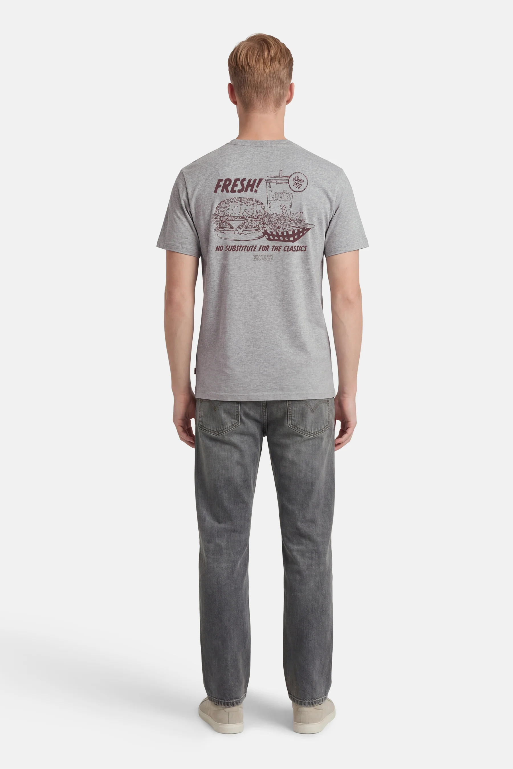 T-shirt met korte mouwen - Grijs - Image 4