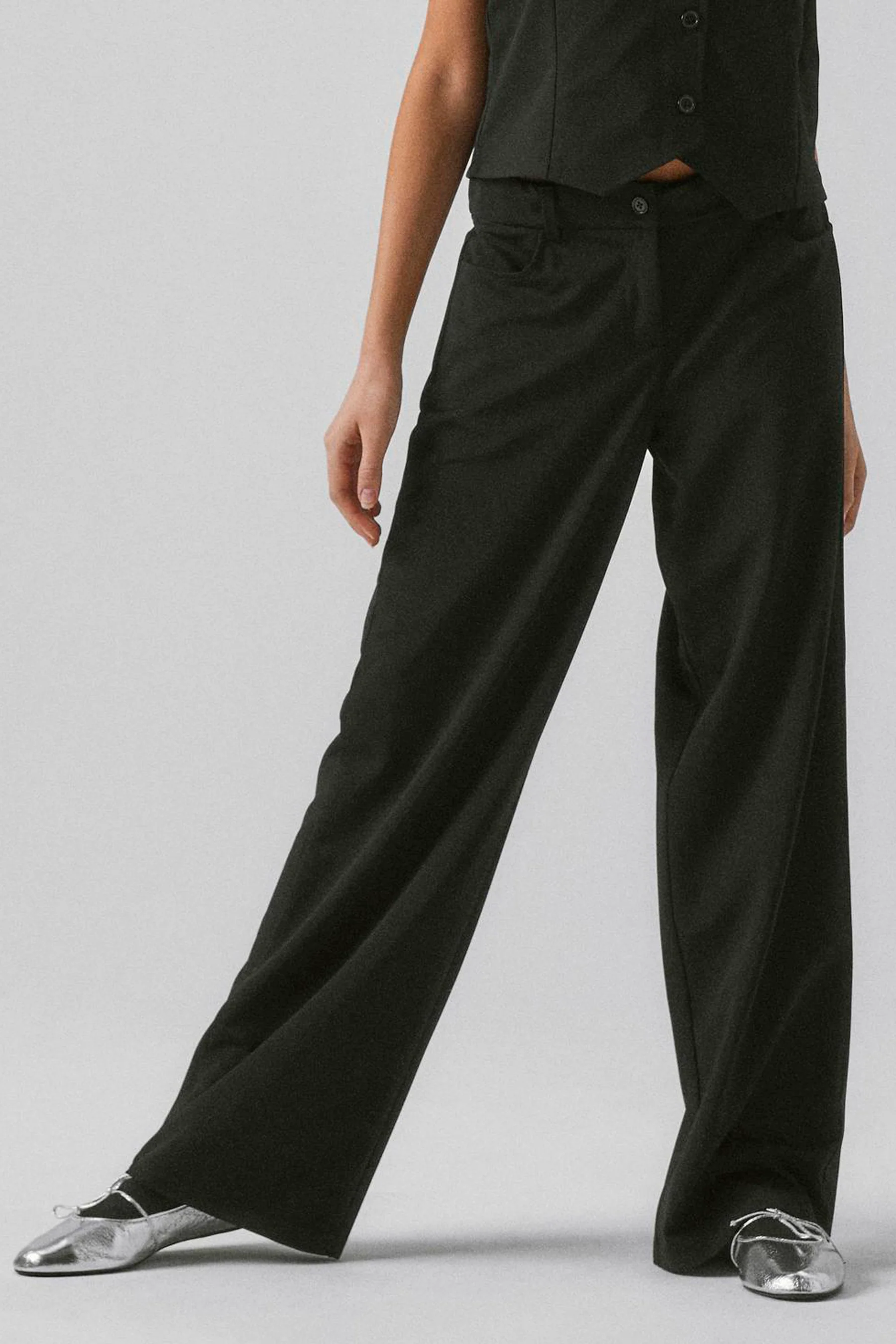 Broek - black denim