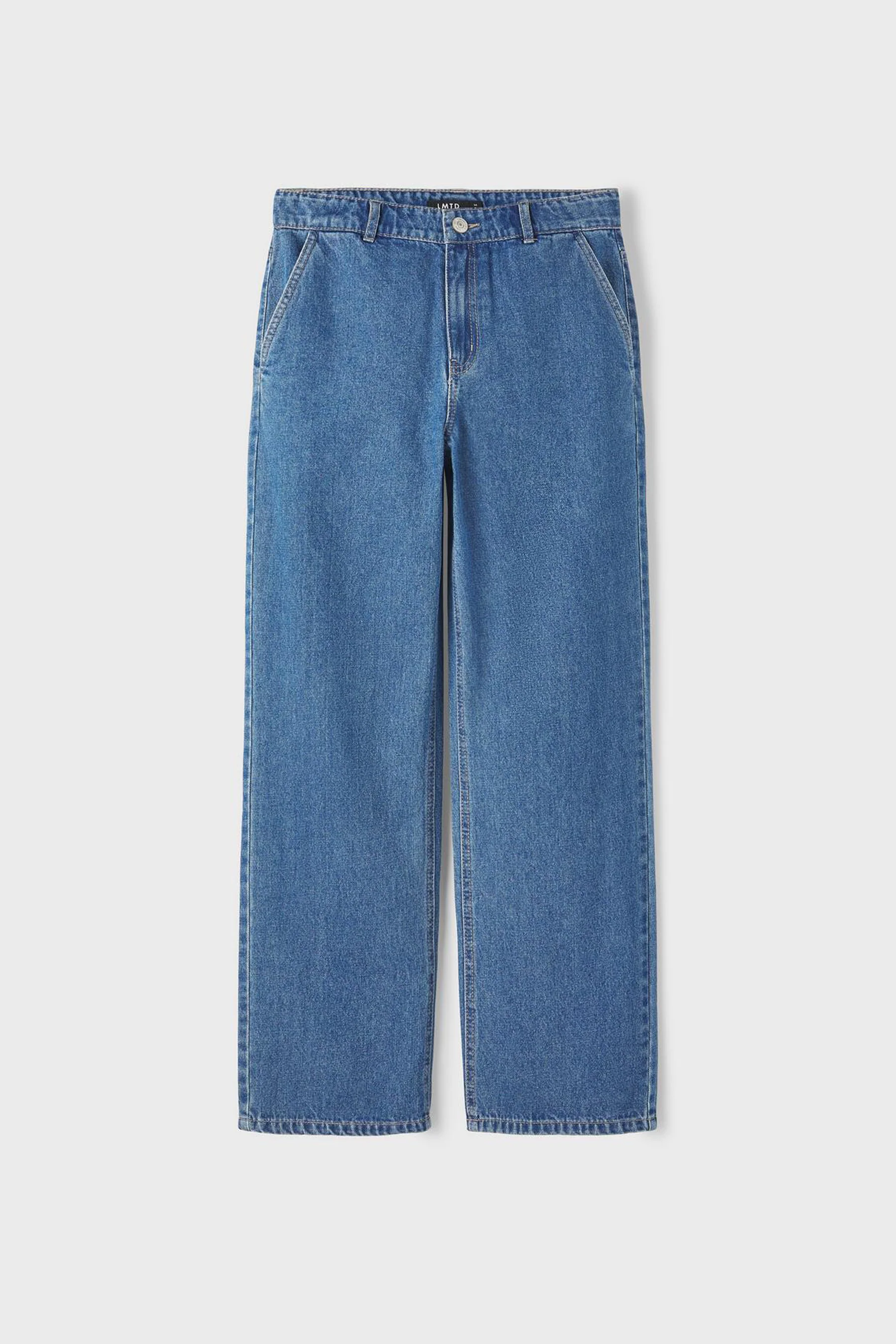 Wide jeans - mid blue denim - Image 3