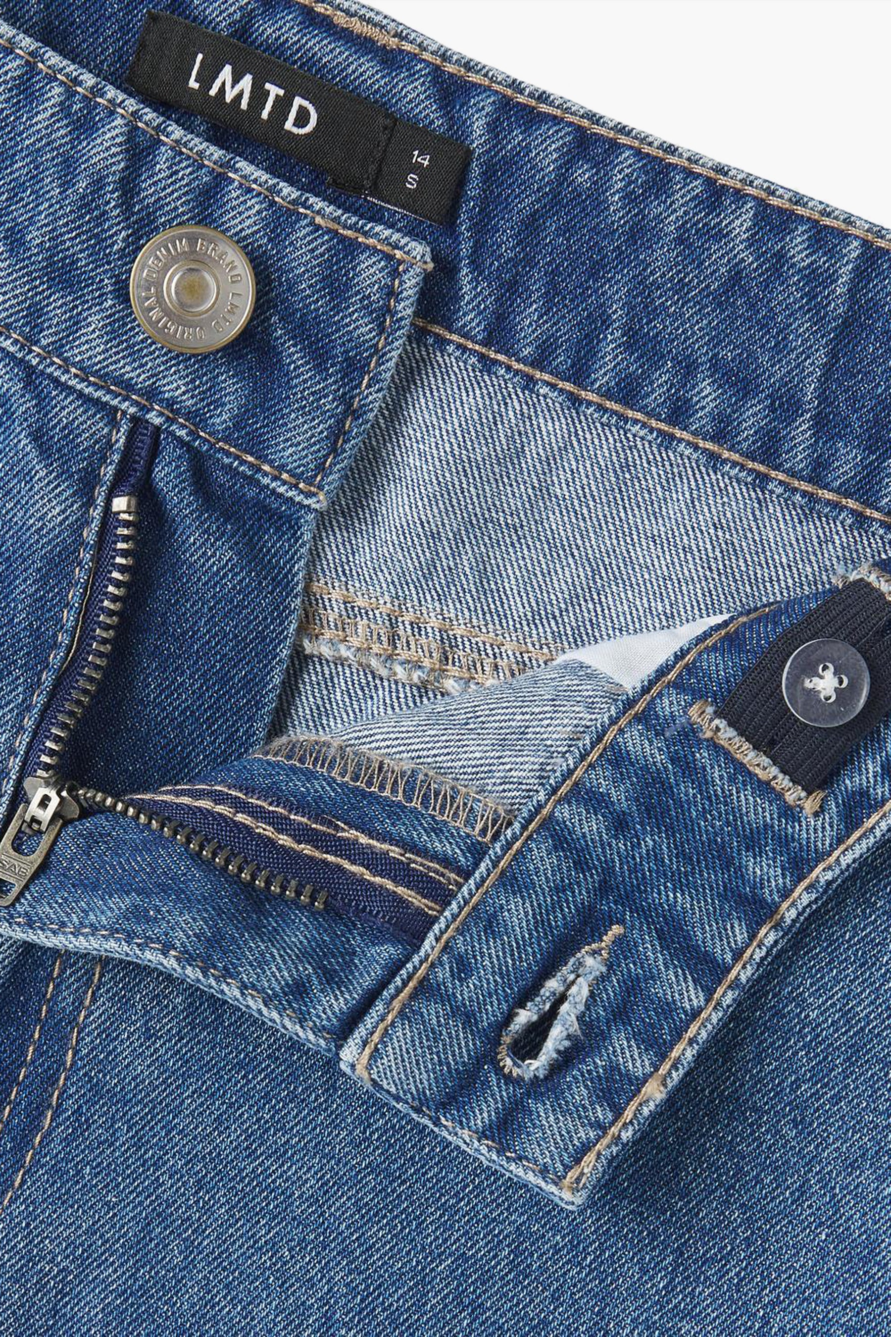 Wide jeans - mid blue denim - Image 4