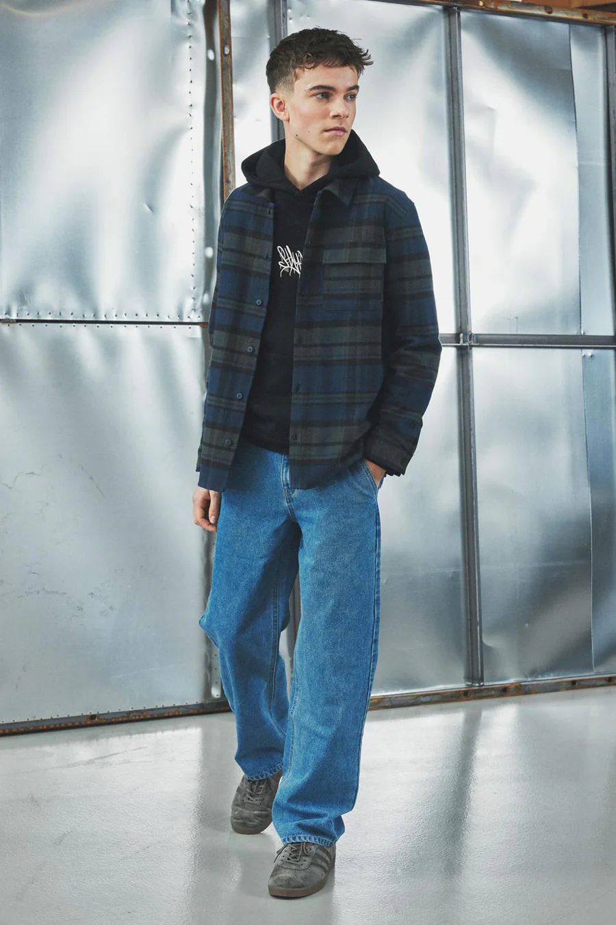 Wide jeans - mid blue denim - Image 5