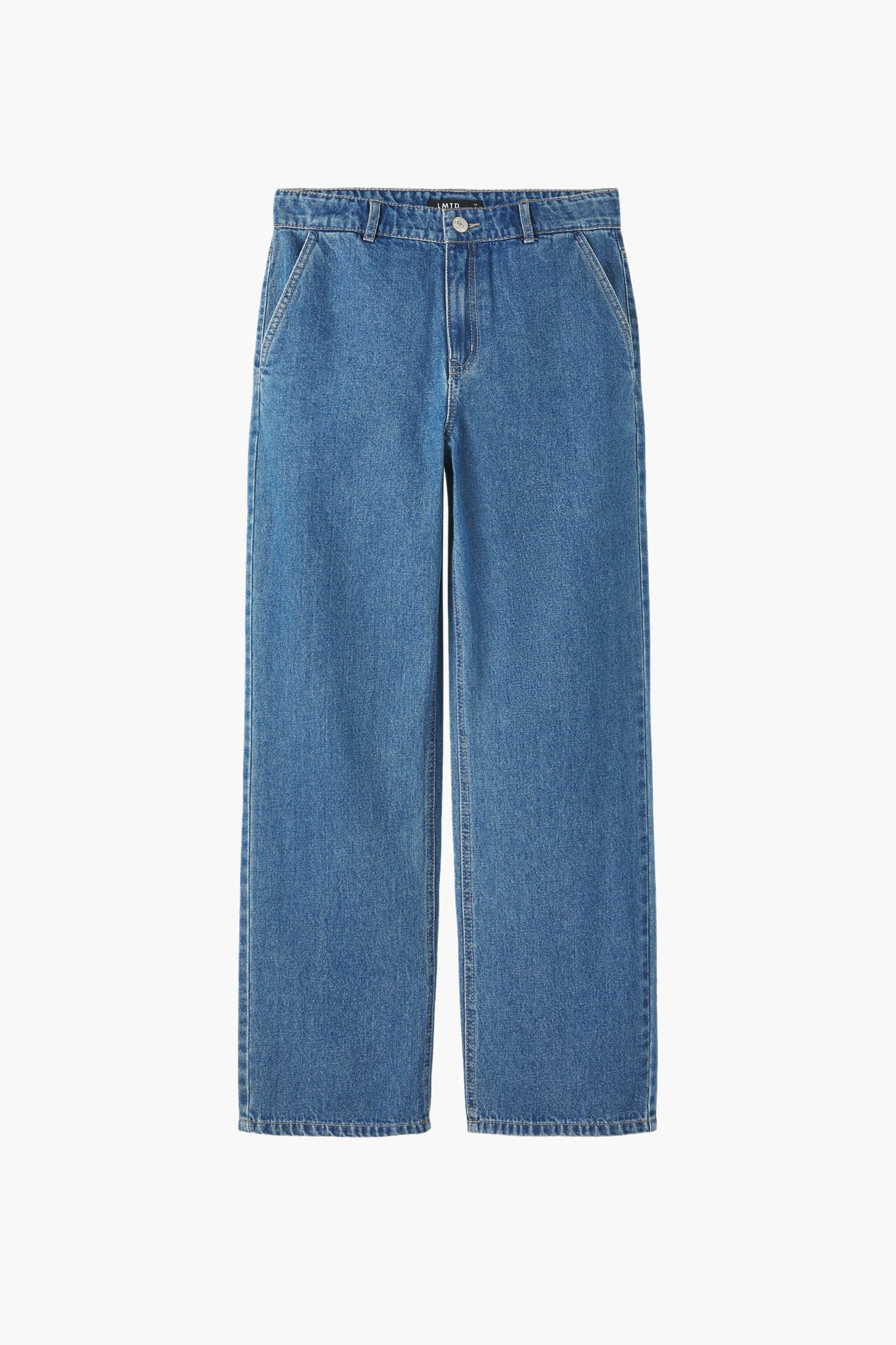 Wide jeans - mid blue denim - Image 7