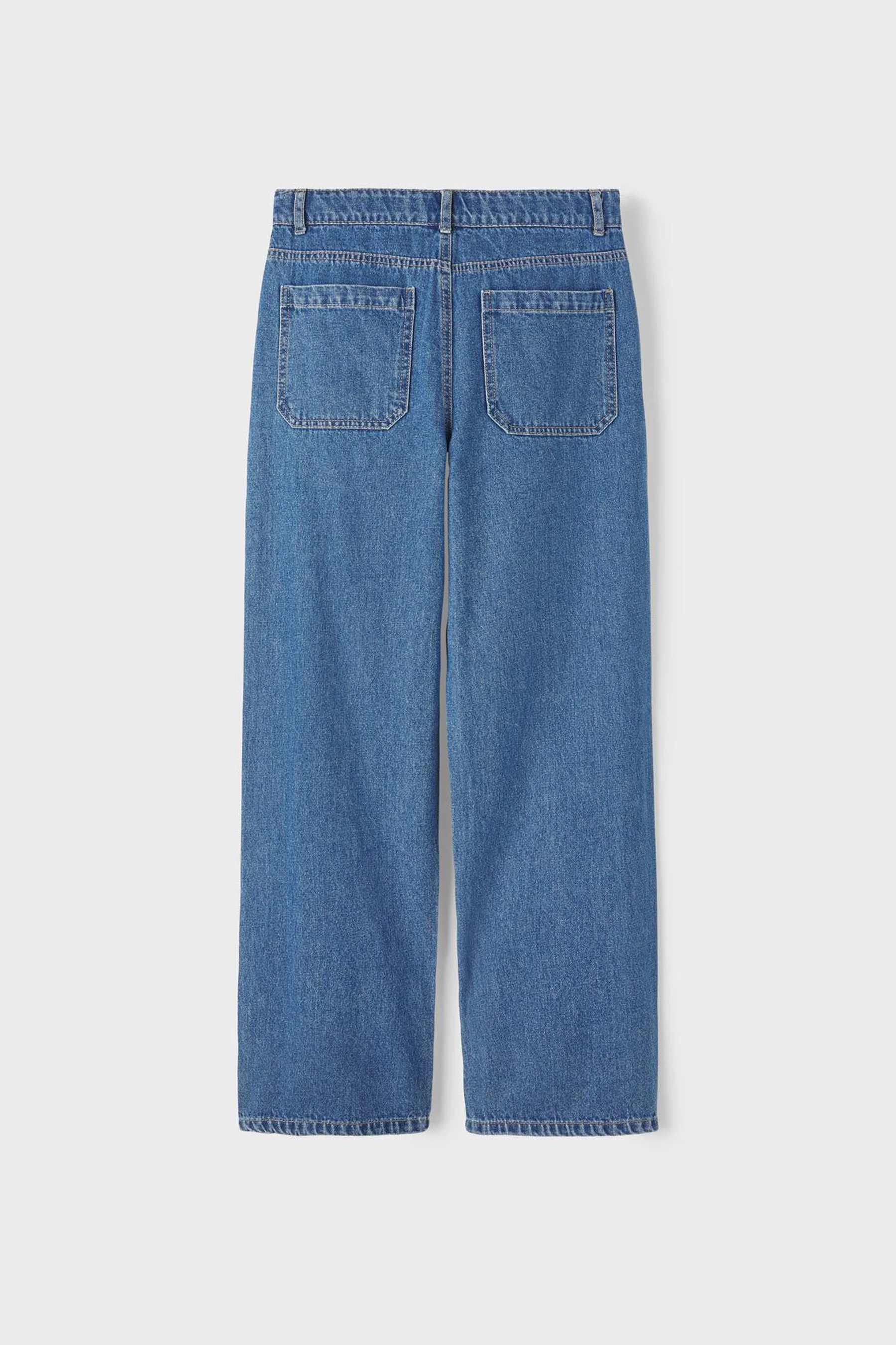 Wide jeans - mid blue denim - Image 8