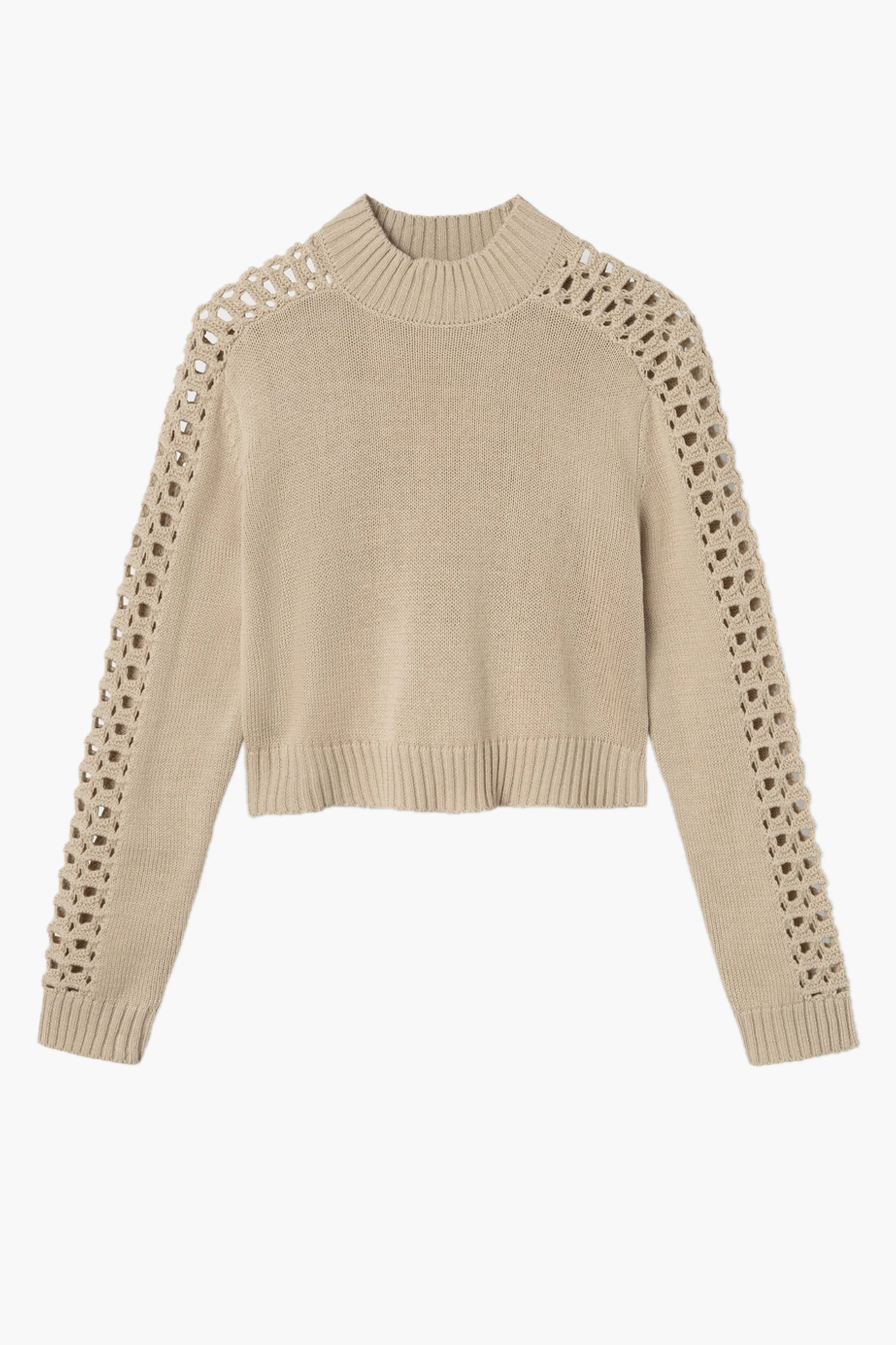 Pull met ronde hals - grijs