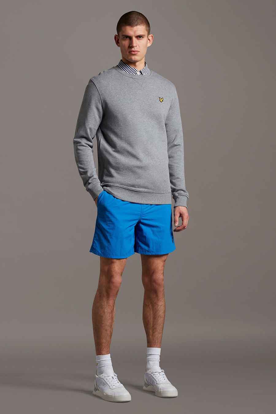 Sweater met ronde hals grijs - LYLE & SCOTT - Image 2