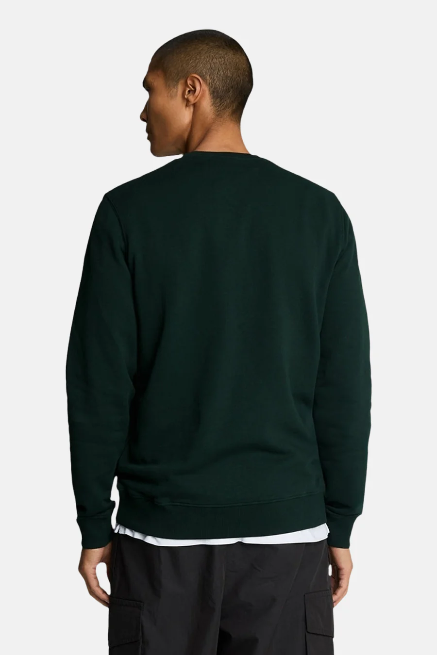 Sweater met ronde hals groen - LYLE & SCOTT - Image 3