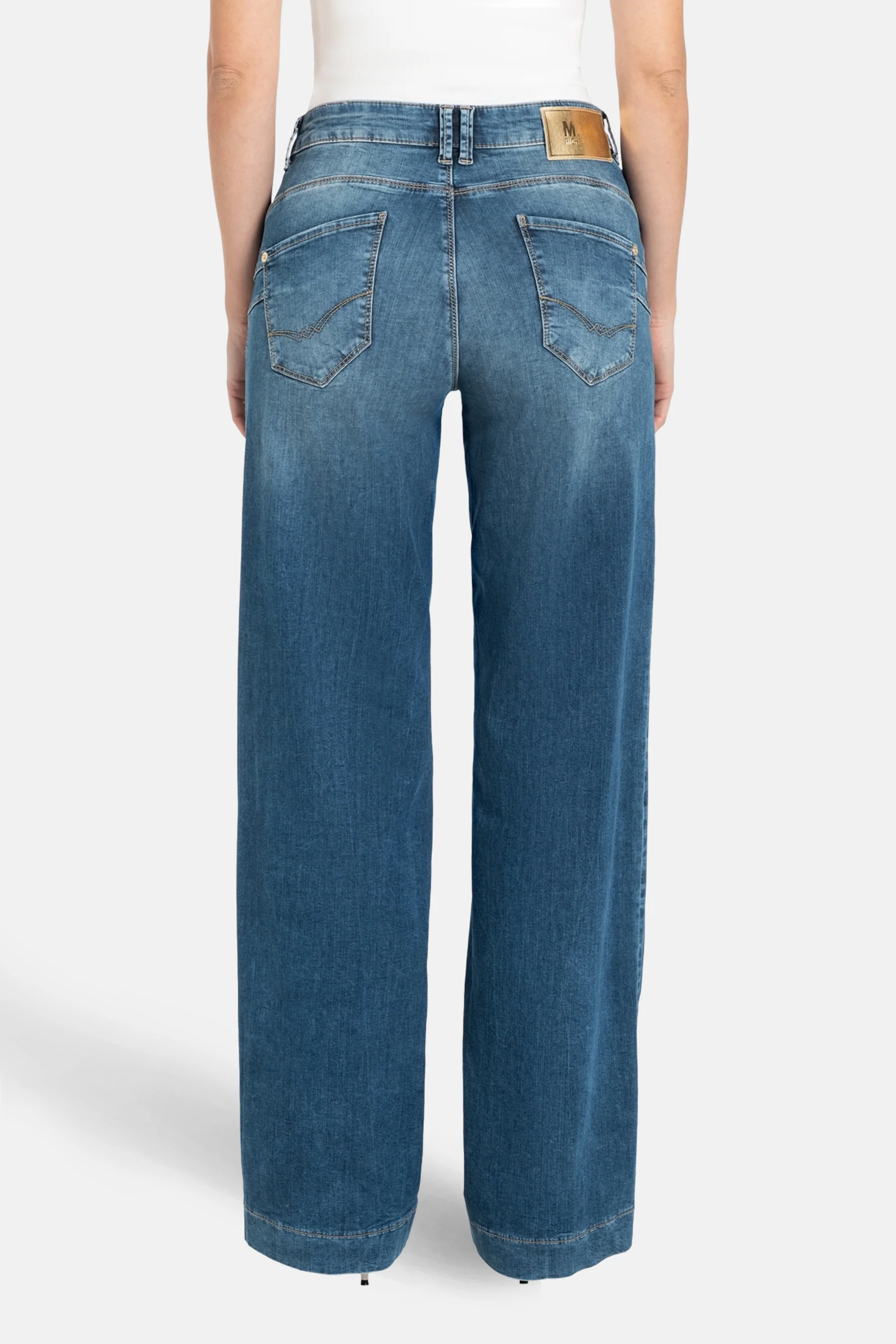 RICH PALAZZO - mid blue denim - Image 2