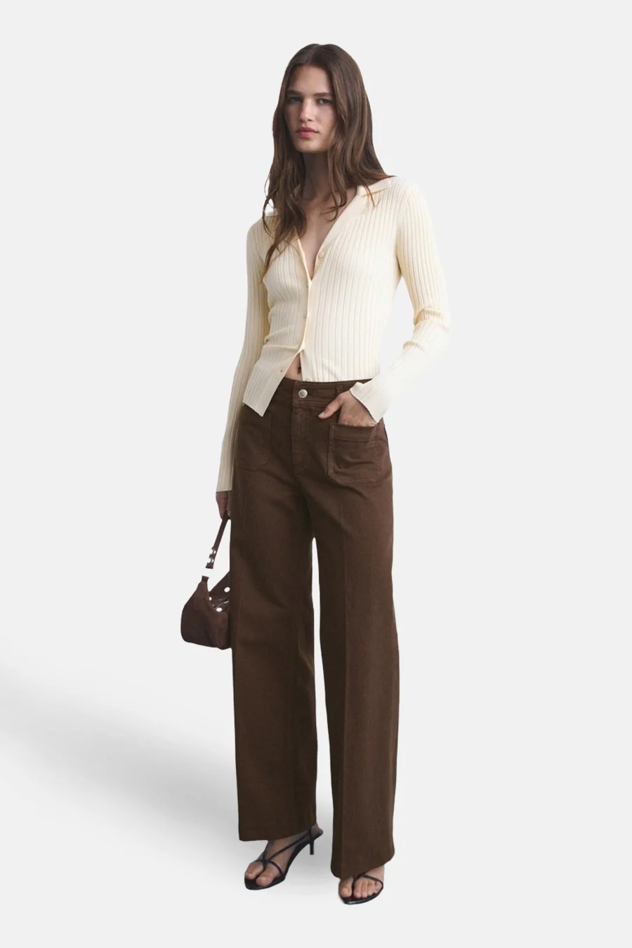 Colored jeans - bruin - Image 2