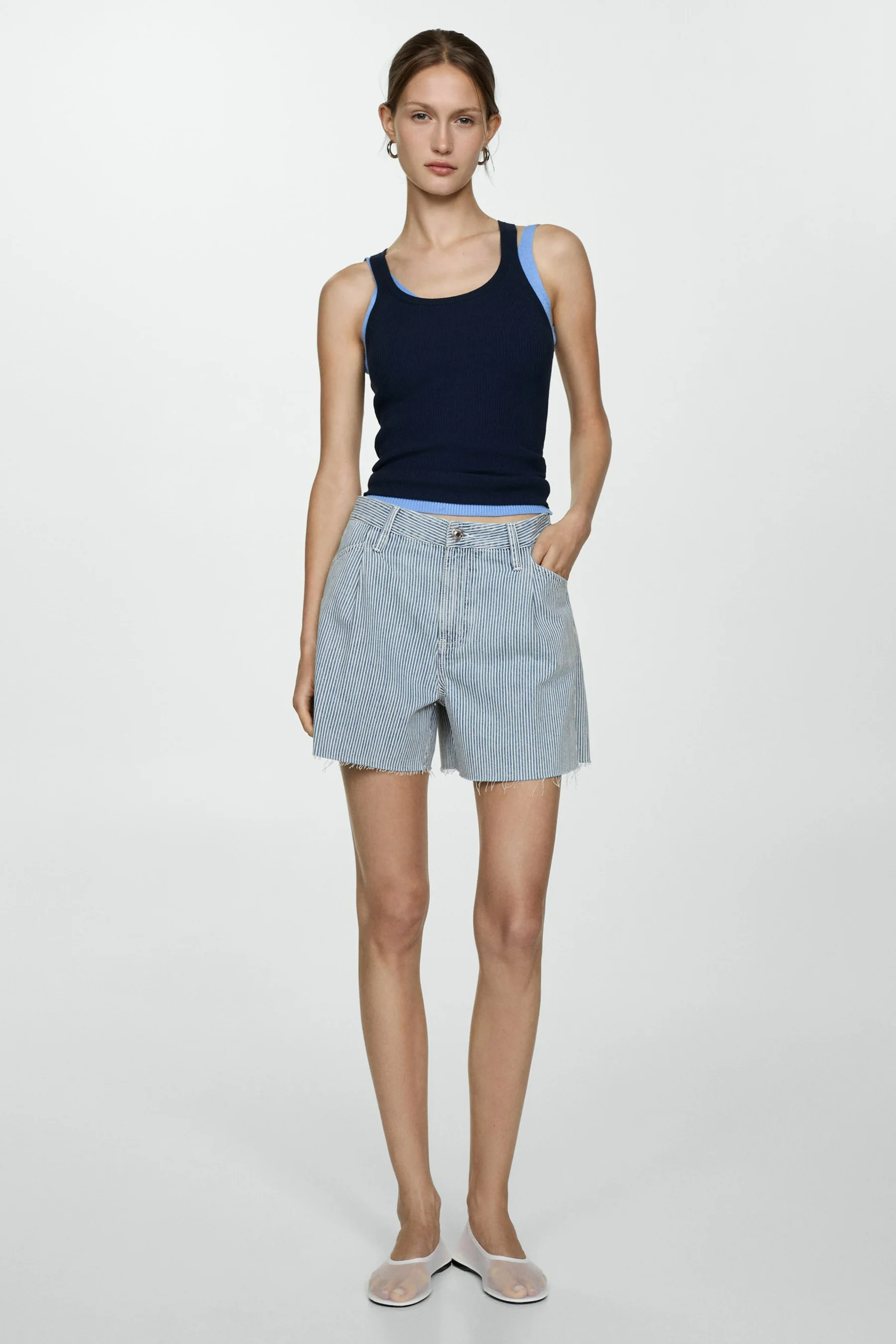 Short - blauw - Image 2