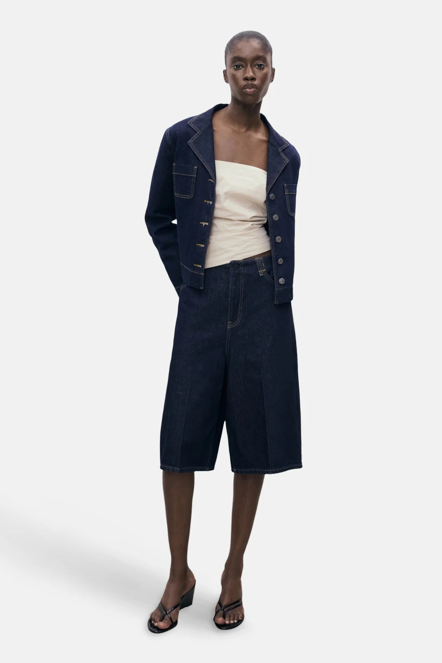 Bermuda - Dark blue denim - Image 2