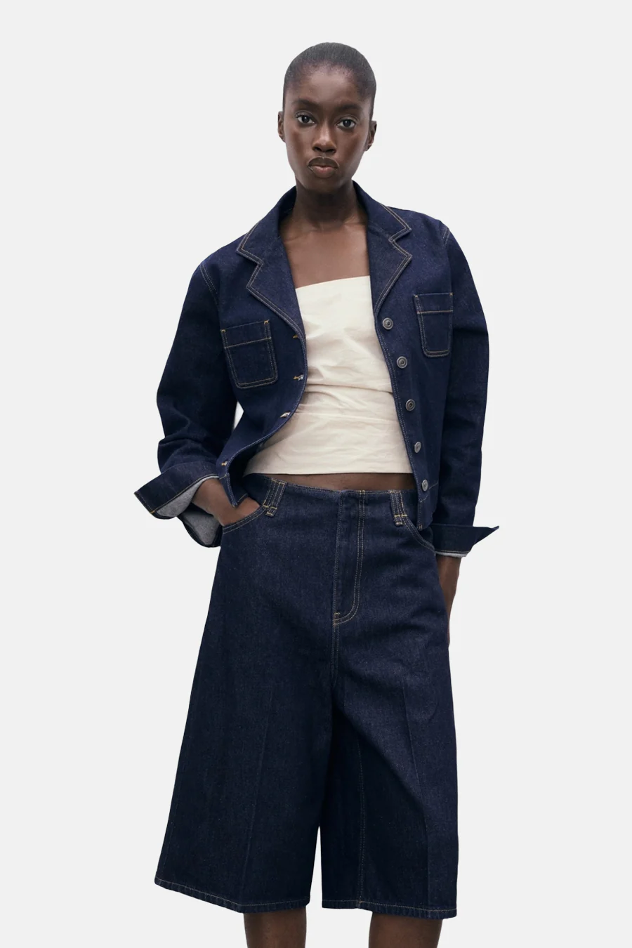Bermuda - Dark blue denim - Image 5
